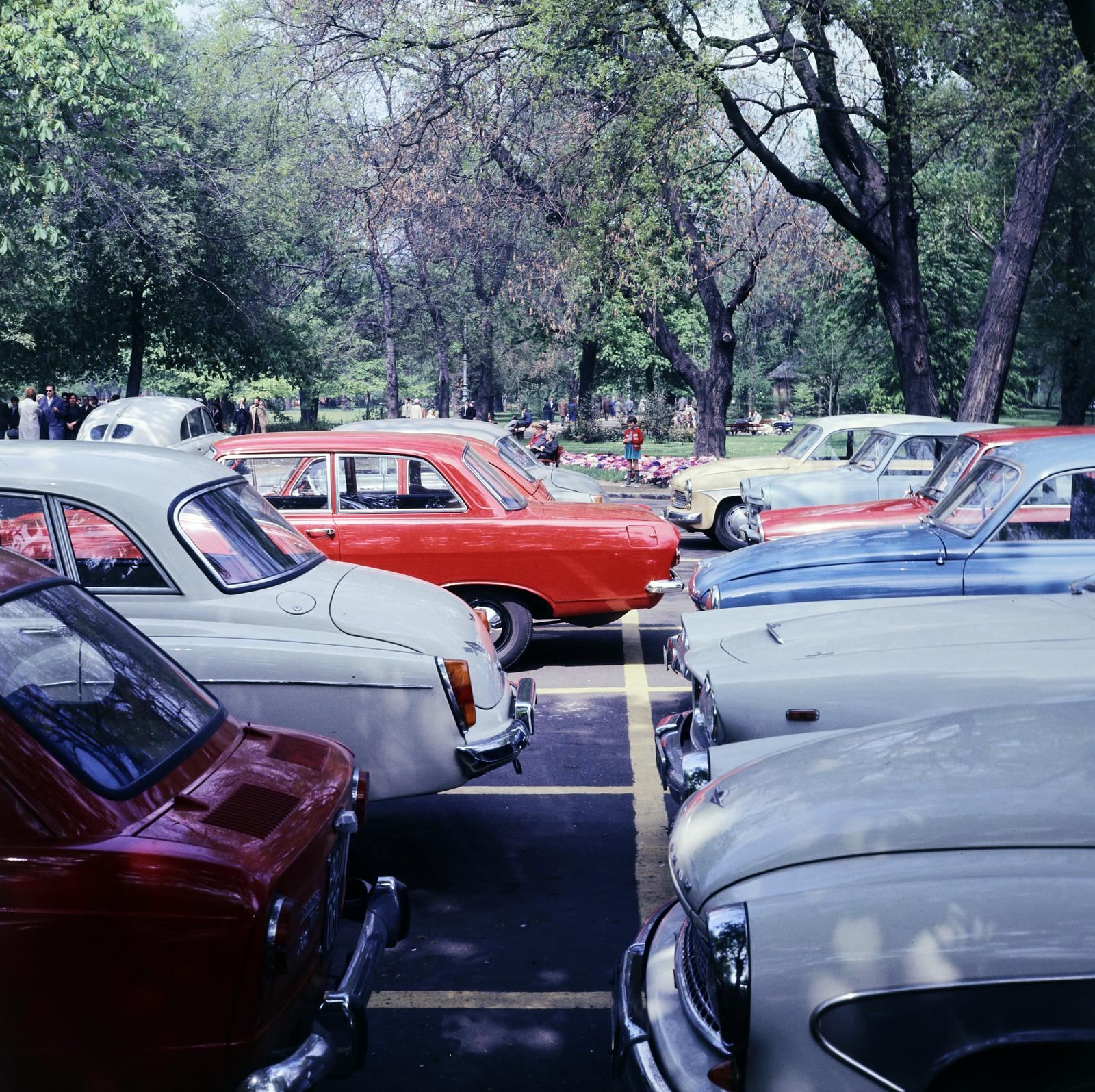 1969, Inkey Tibor, parkoló, Wartburg 311/312, színes, Fortepan #292716