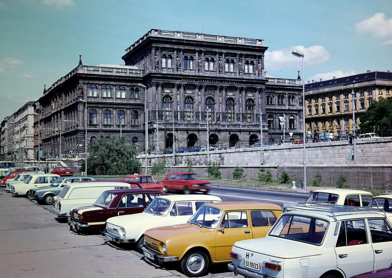 1978, Inkey Tibor, parkoló, Moszkvics 433/434, Skoda 100, Wartburg 353, rendszám, Fortepan #292796
