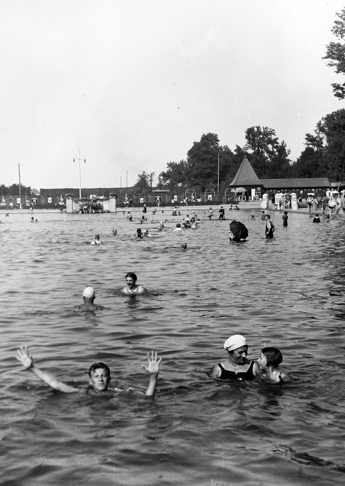 Hungary, Margit Islands, Budapest, Palatinus Strandfürdő., 1935, Kenderessy Tibor, Fortepan #292935