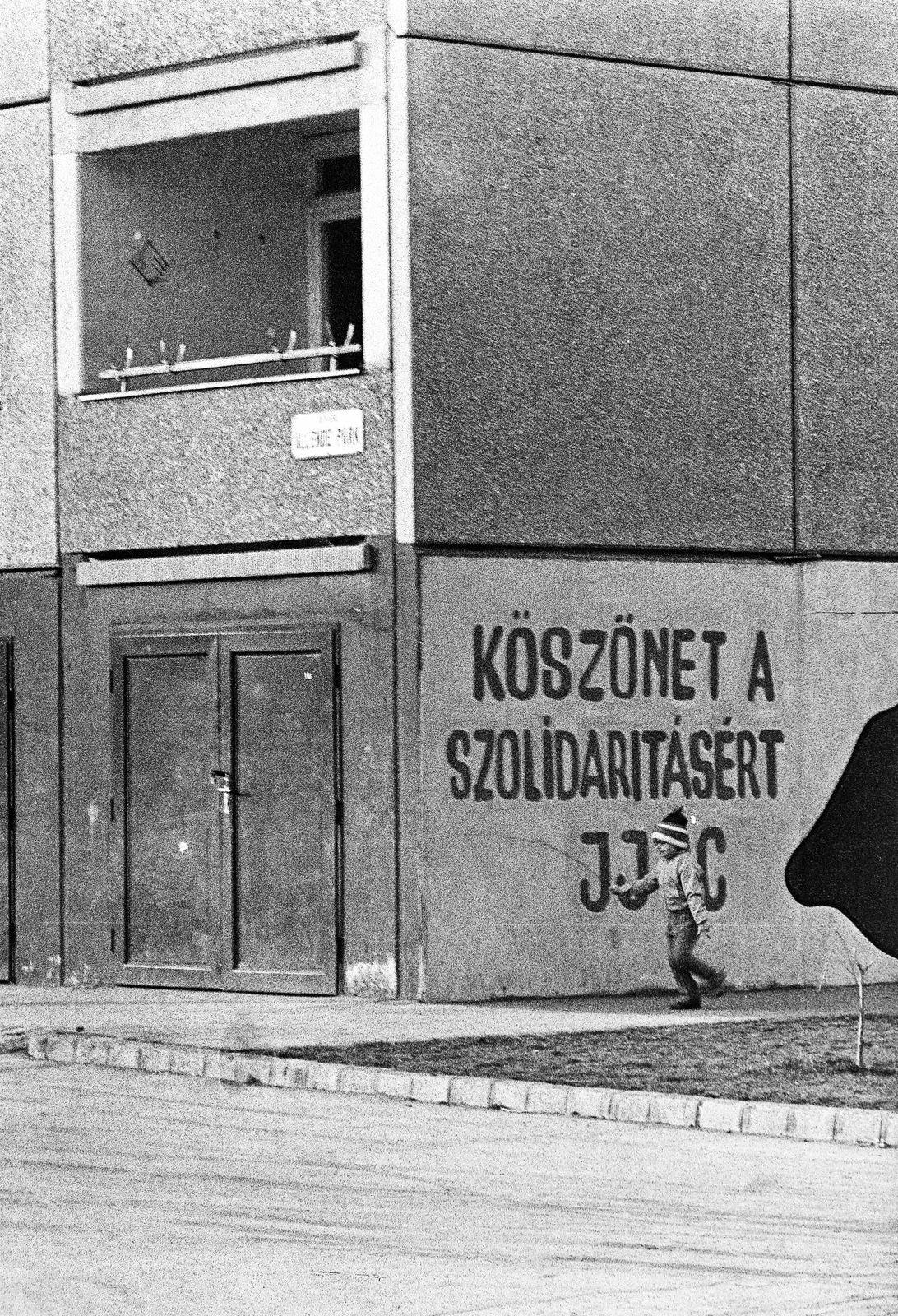 Magyarország, Budapest XI., Allende park, a 9. számú ház oldalhomlokzata., 1975, Mezei Attila, Léczfalvi, Budapest, Fortepan #293282
