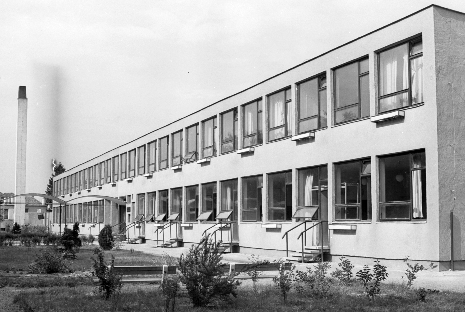 Hungary, Kaposvár, Kossuth Lajos utca 48., Munkácsy Mihály Gimnázium., 1968, Építésügyi Dokumentációs és Információs Központ, VÁTI, Fortepan #29343