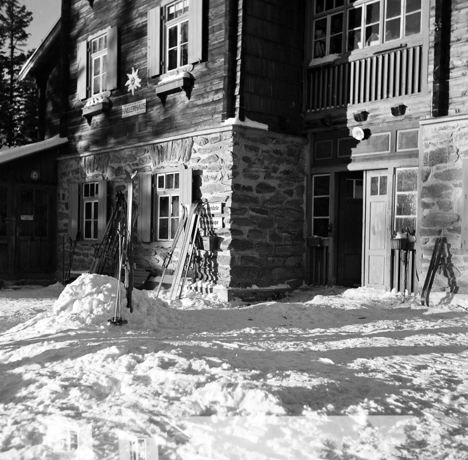 Austria, Pinggau, Schaueregg, Hallerhaus am Wechsel (menedékház)., 1936, Akácos Sándor, Fortepan #293559