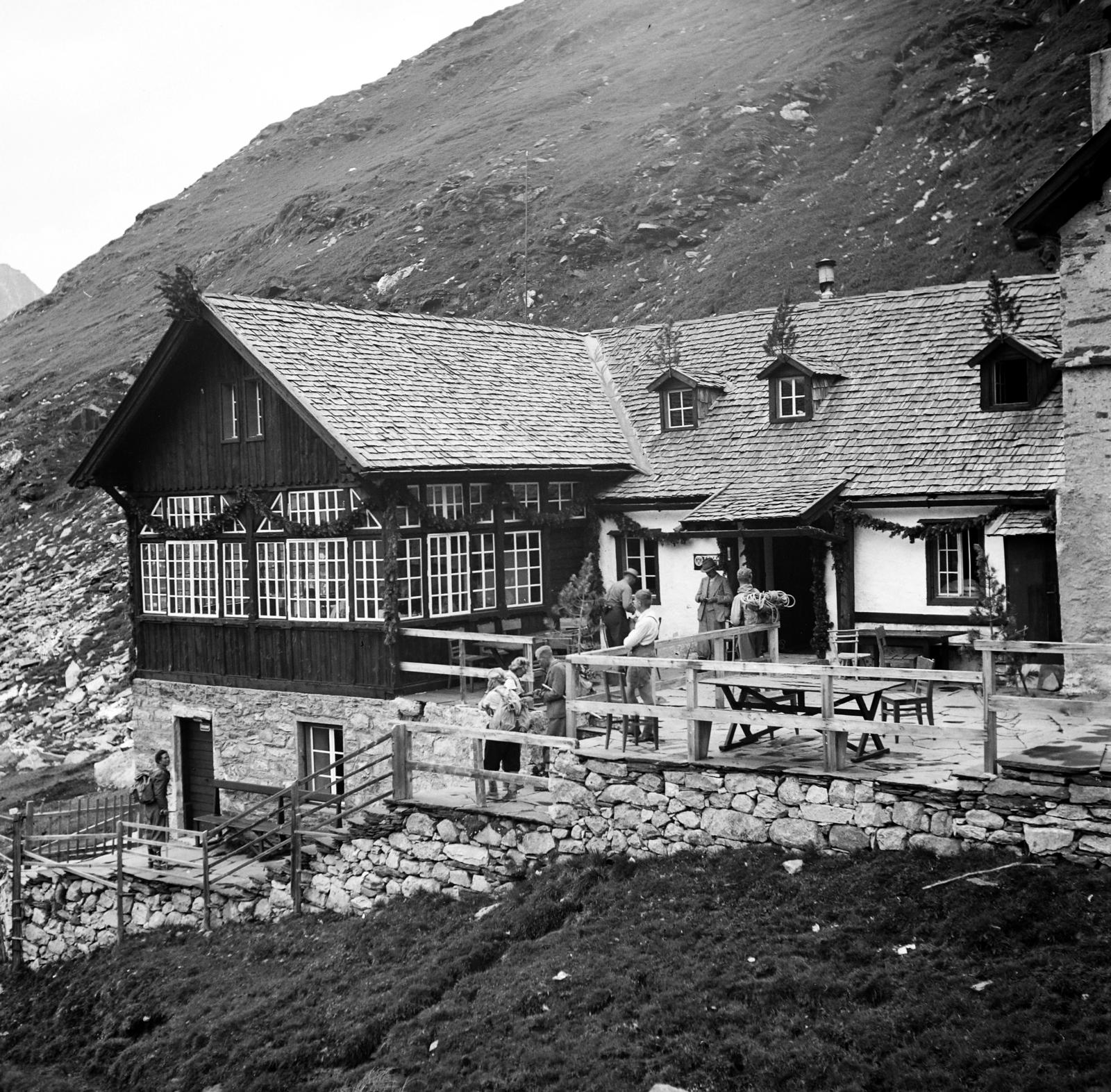 Austria, Furtschaglhaus ((menedékház)., 1936, Akácos Sándor, Fortepan #293566