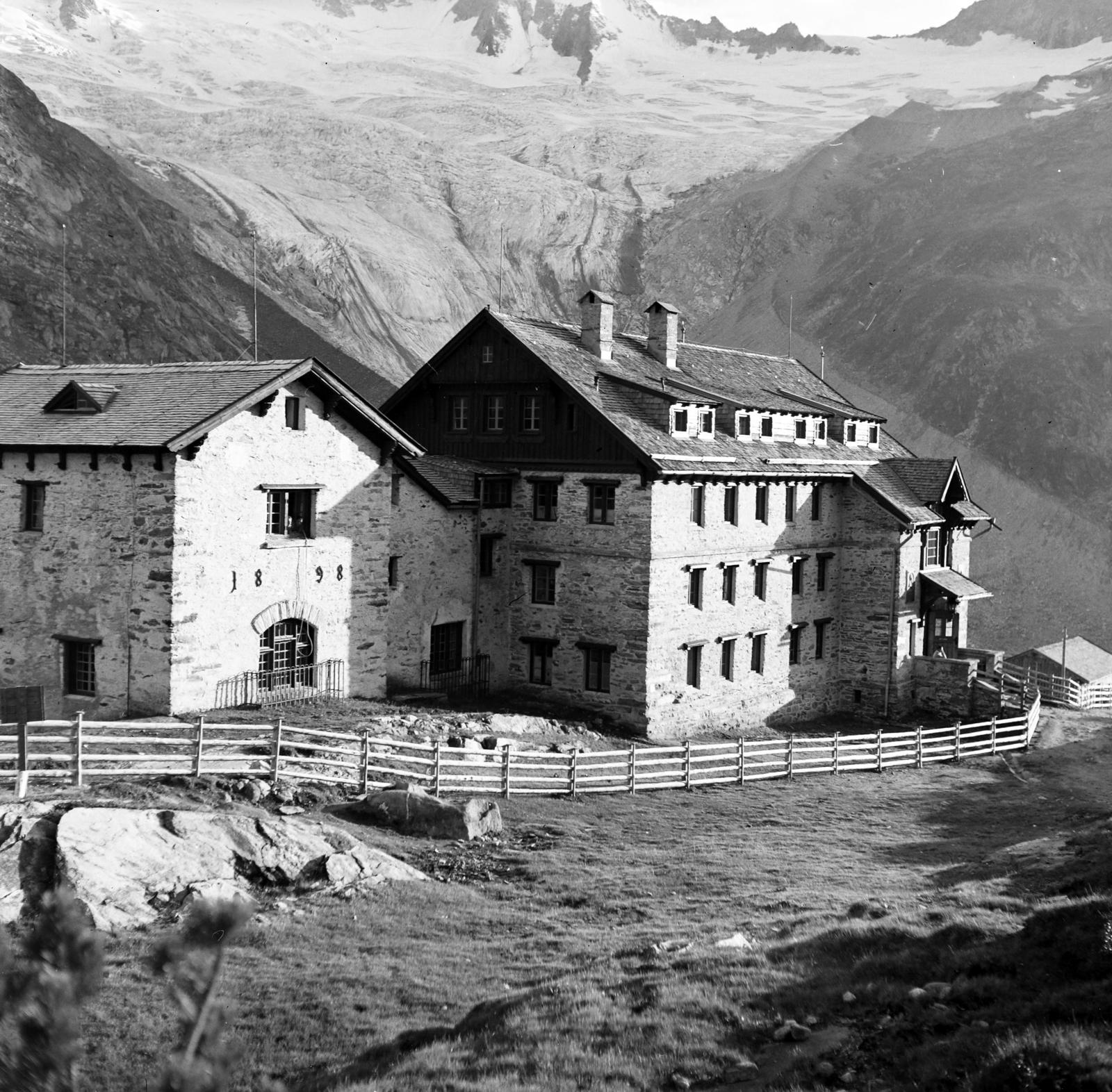 Ausztria, Mayrhofen, Zemmgrund 282., Berliner Hütte (menedékház)., 1936, Akácos Sándor, Fortepan #293569