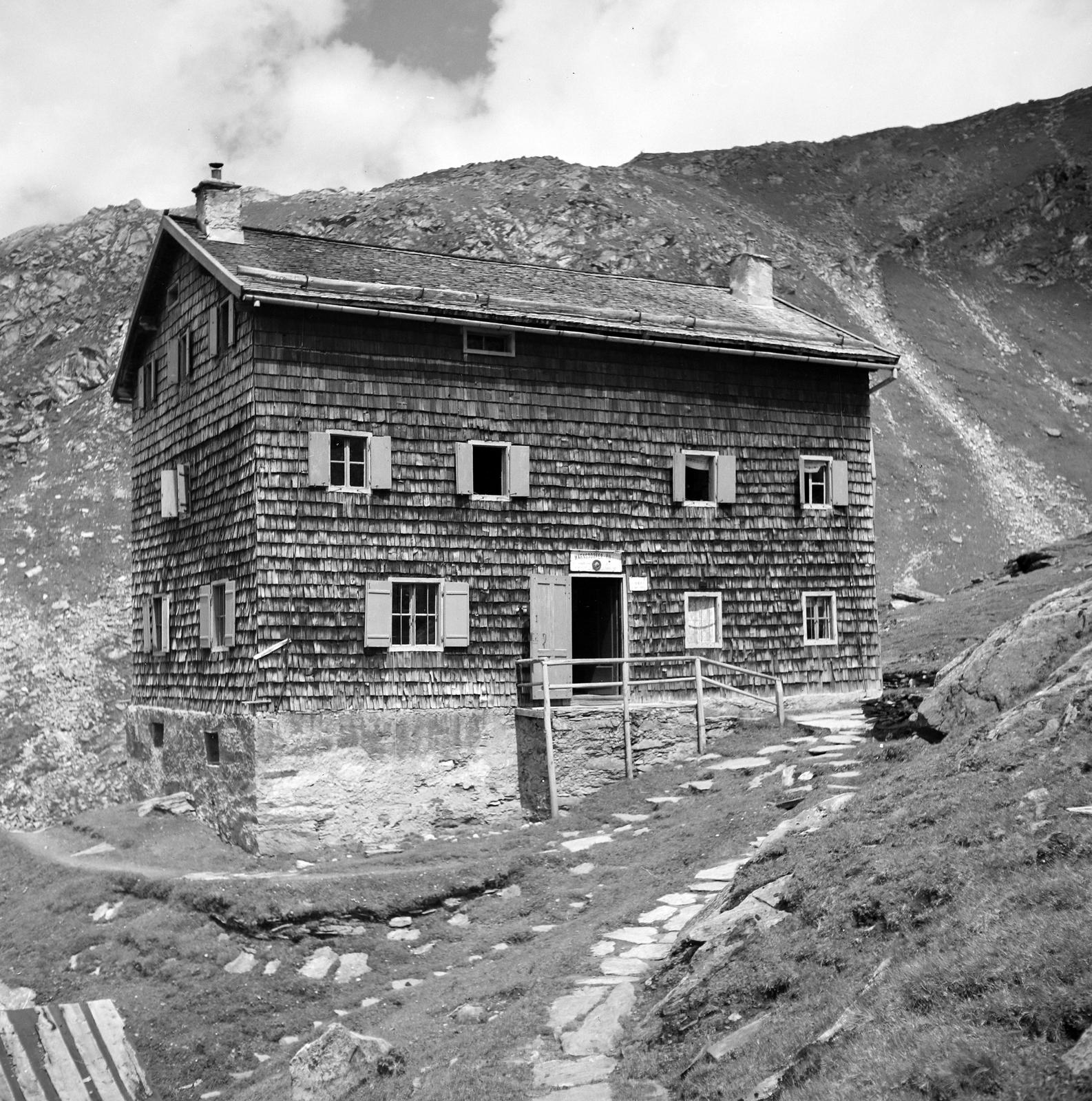 Austria, Krimml, Warnsdorfer hütte (menedékház)., 1936, Akácos Sándor, safe house, window pane, Fortepan #293583