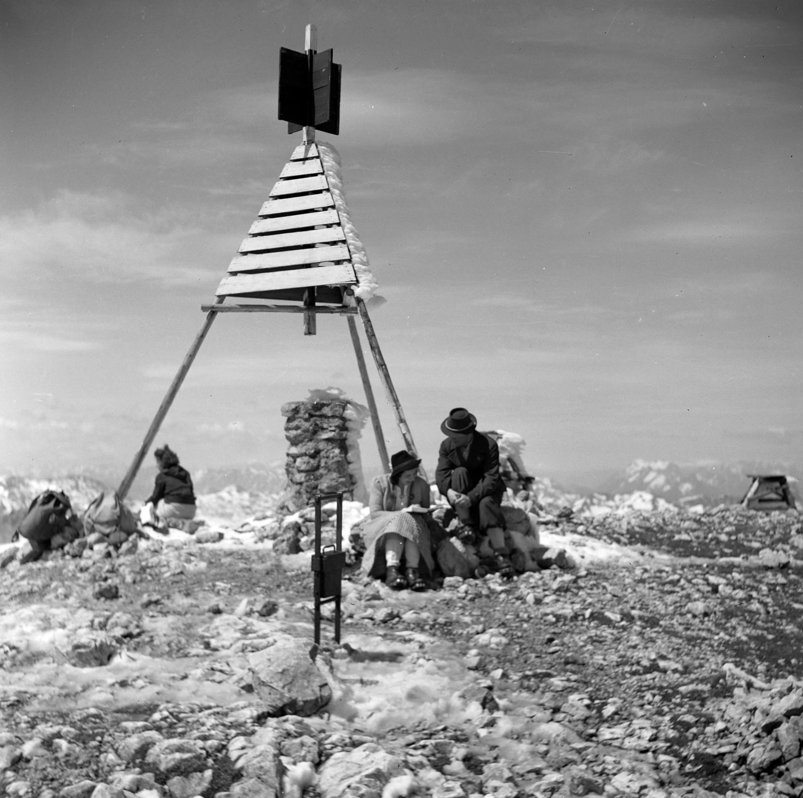 1936, Akácos Sándor, háromszögelési pont, Fortepan #293598