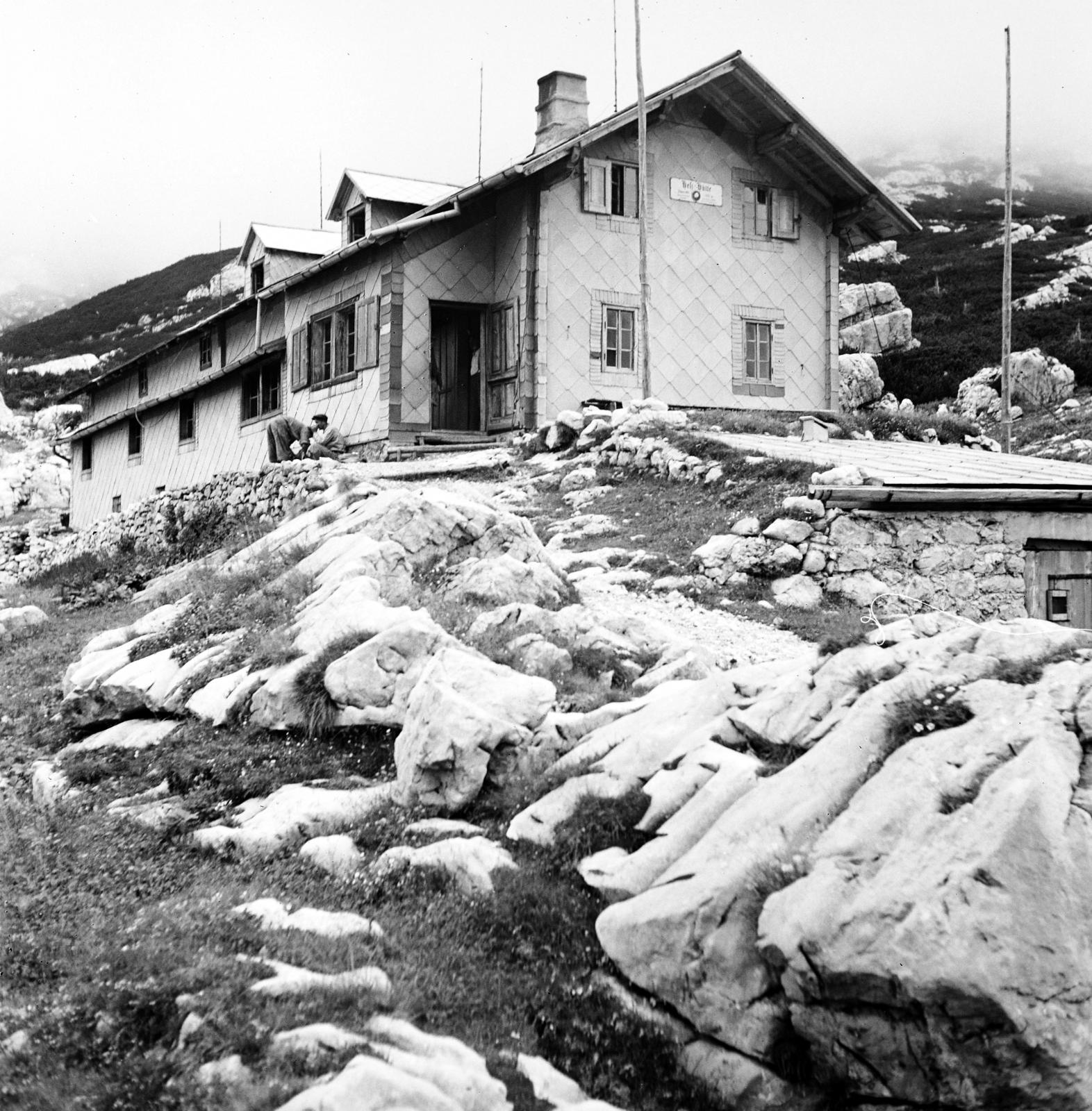 Austria, Admont, Johnsbach, Hesshütte (menedékház)., 1936, Akácos Sándor, Fortepan #293616