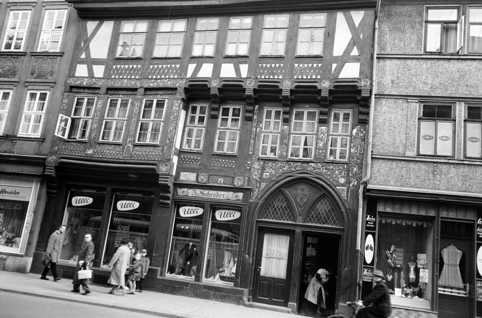 Németország, Göttingen, Weender Straße 62., Schrödersches Haus., 1958, Fortepan/Album089, Fortepan #293670