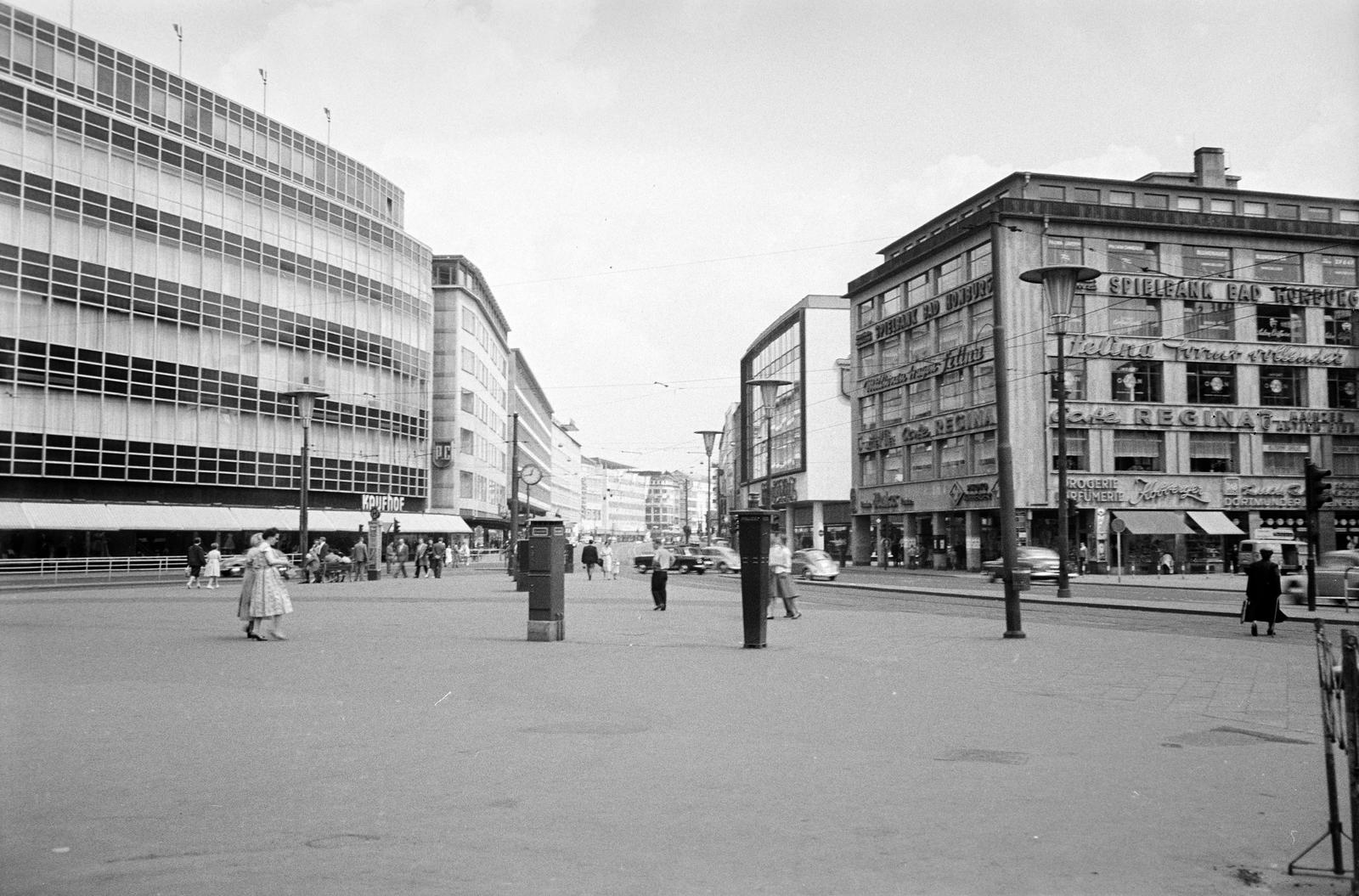 Germany, Frankfurt am Main, An der Hauptwache, szemben a Zeil., 1958, Fortepan/Album089, Fortepan #293699