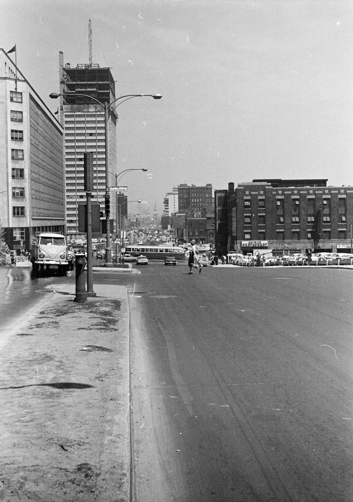 Kanada, Québec tartomány, Montreal, Boulevard René-Lévesqu (Boulevard Dorchester)., 1961, Fortepan/Album089, Fortepan #293768