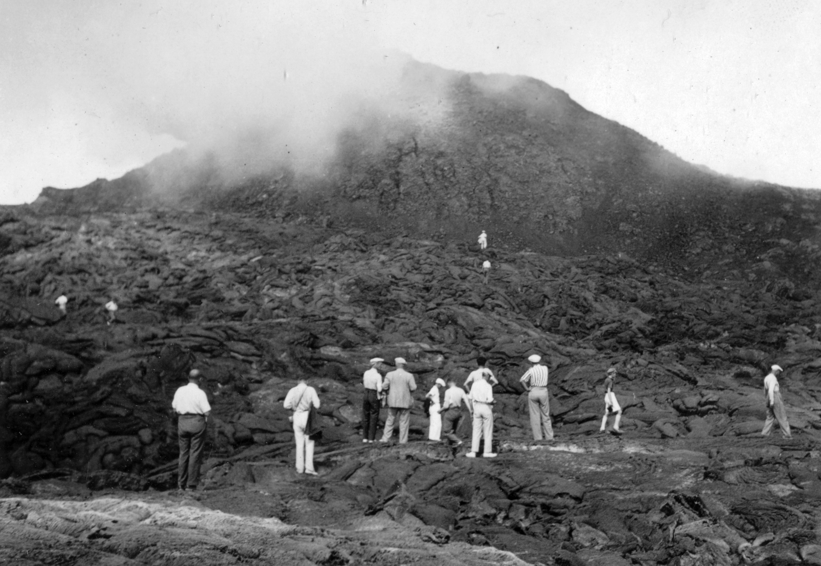 Italy, Naples, Vezúv., 1935, Szávoszt-Vass Dániel, volcano, Fortepan #29384