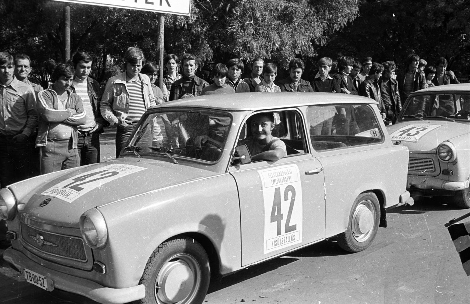 1980, Bozok Imre, autóverseny, Trabant 601 Universal, Fortepan #293882