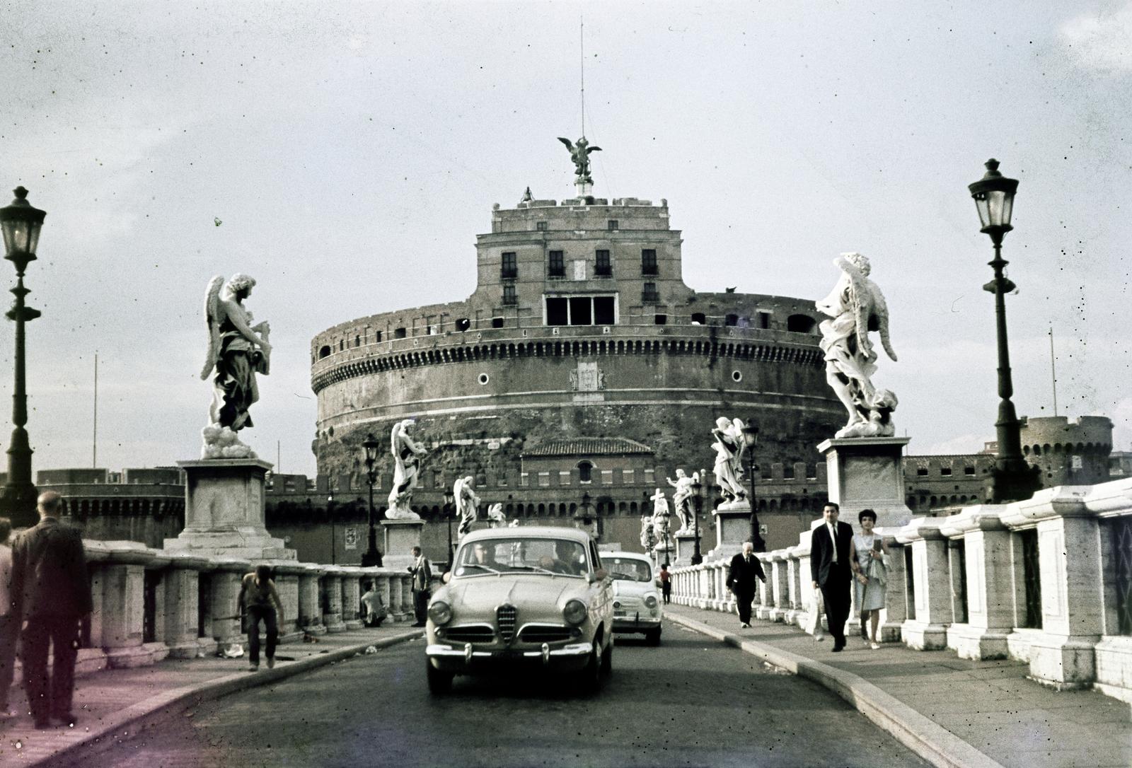 Italy, Rome, Angyalvár (Castel Sant'Angelo), Hadrianus császár síremléke., 1964, Kristek Pál, Fortepan #294172