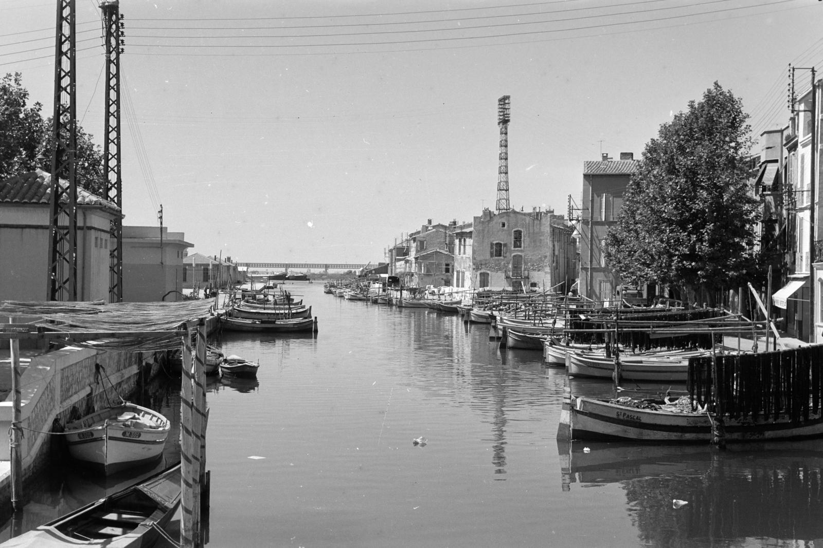 Franciaország, Martigues, Saint Sébastien csatorna., 1958, Varga Péter, Fortepan #294352