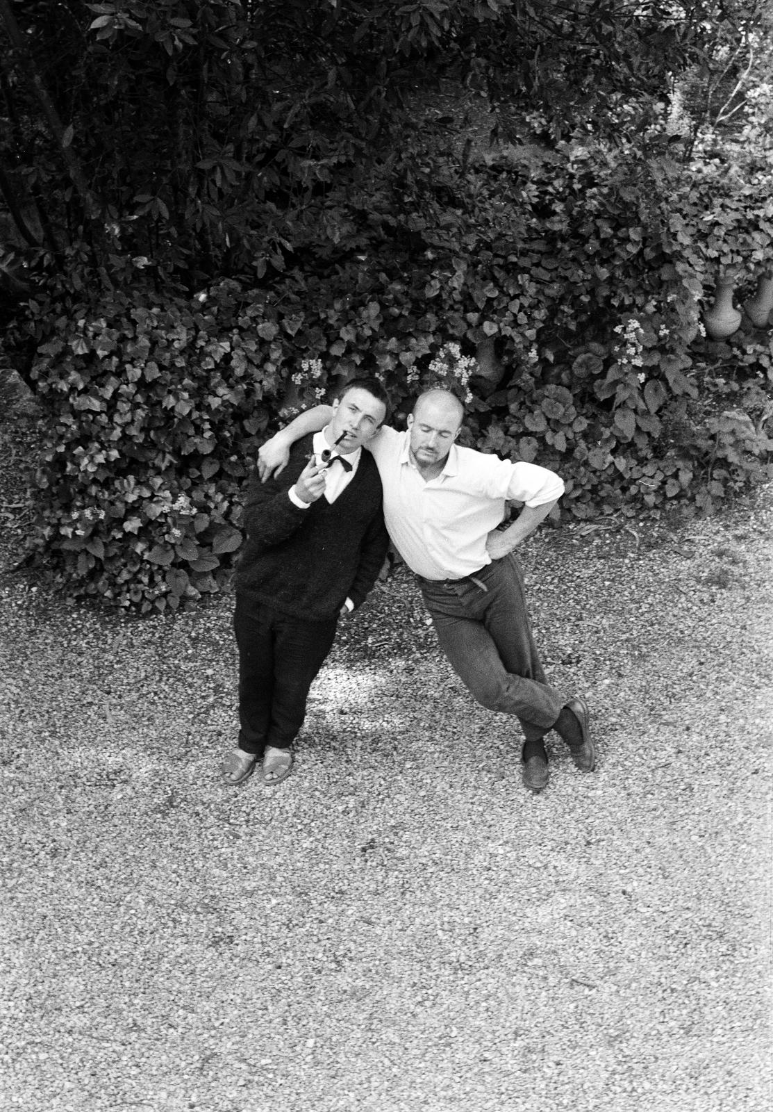 1960, Varga Péter, plan view, leaning, leg over leg, Fortepan #294412