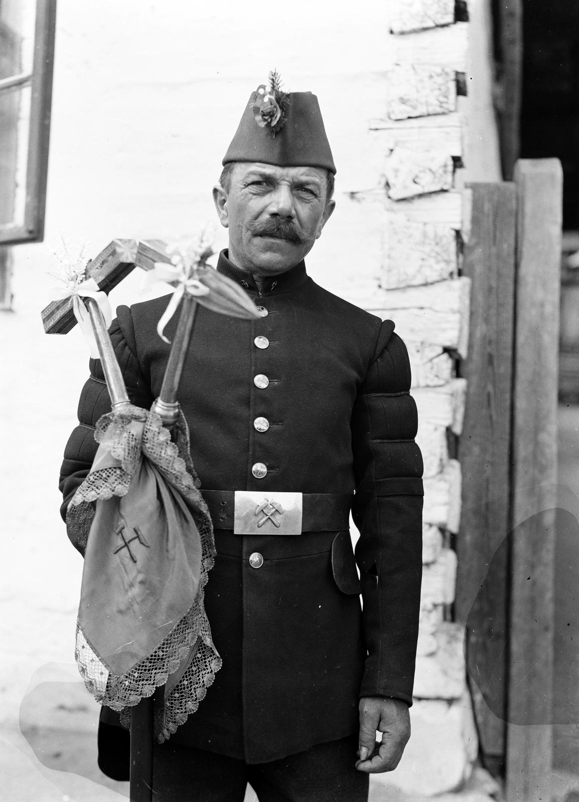 1923, Urbánné dr. Lux Judit, miner, mining, uniform, Fortepan #294559