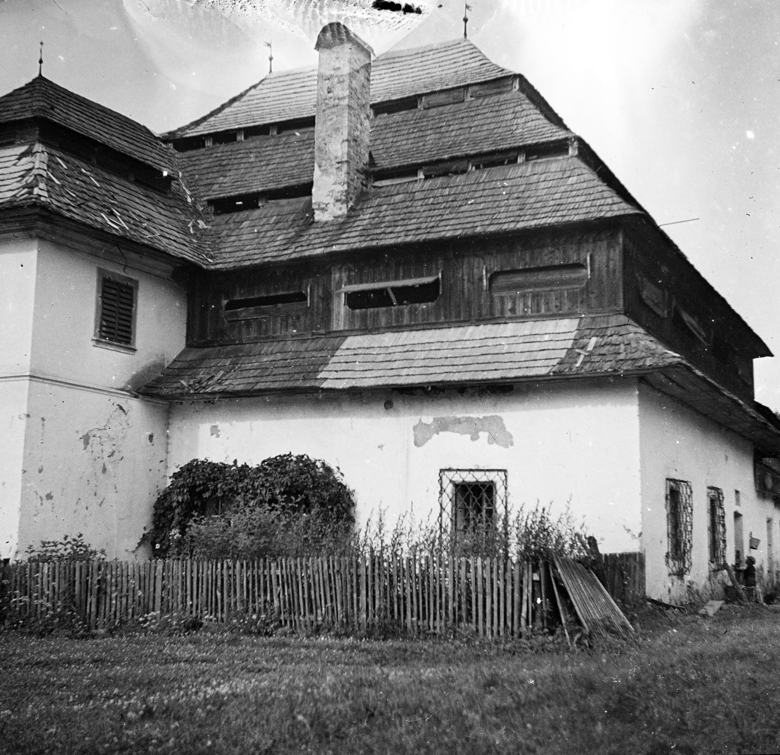 1916, Urbánné dr. Lux Judit, Lux Gyula, háztető, lakóház, zsindely, kerítés, Fortepan #294605