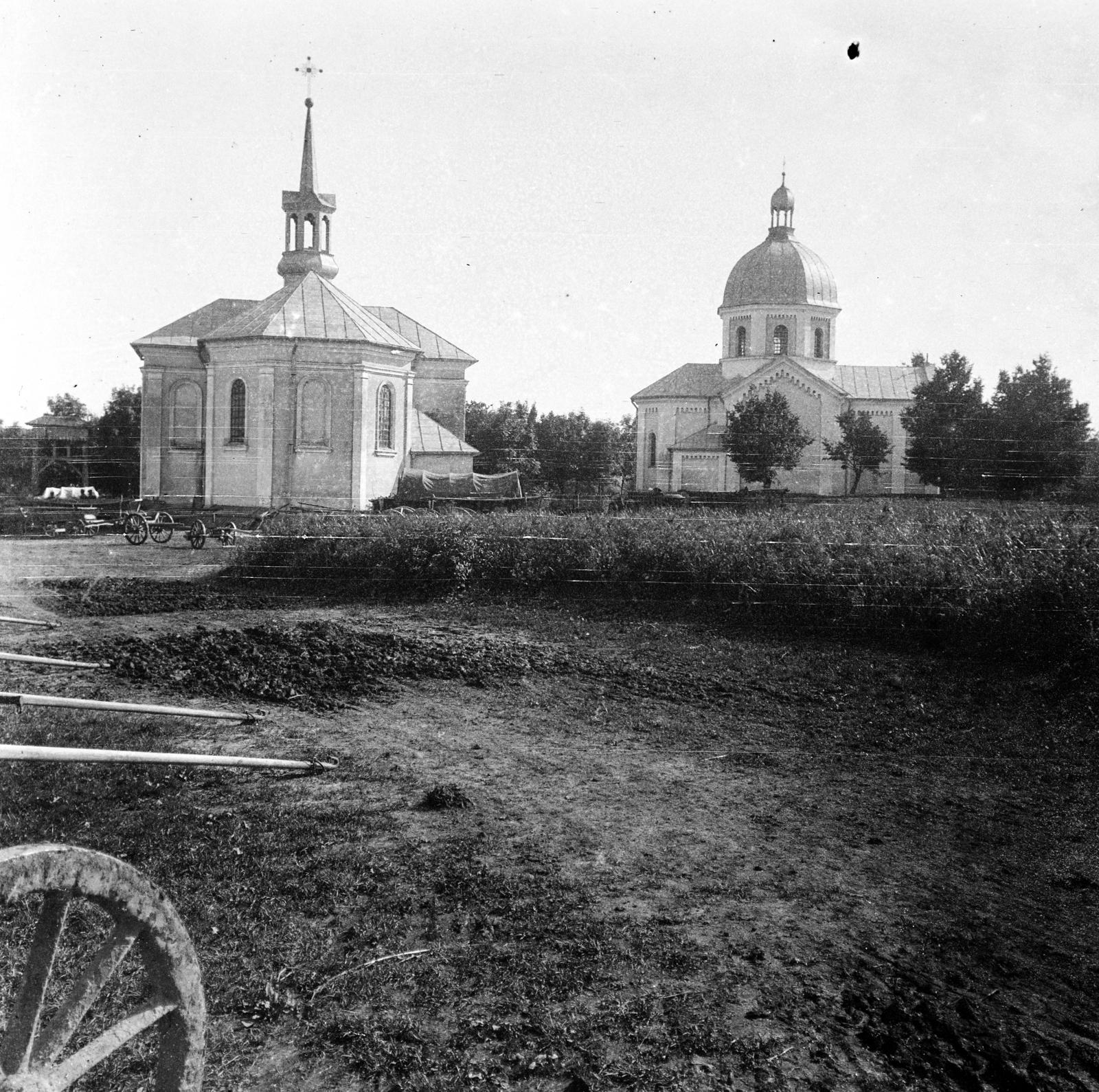 1917, Urbánné dr. Lux Judit, Lux Gyula, templom, képarány: négyzetes, Fortepan #294715
