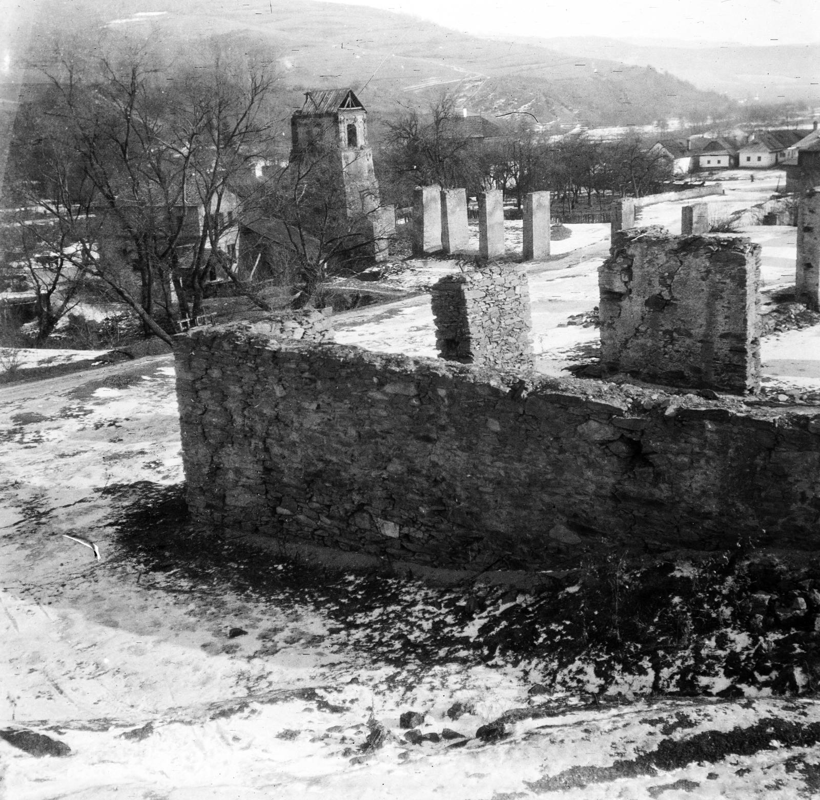 1917, Urbánné dr. Lux Judit, ruins, photo aspect ratio: square, First World War, Fortepan #294733