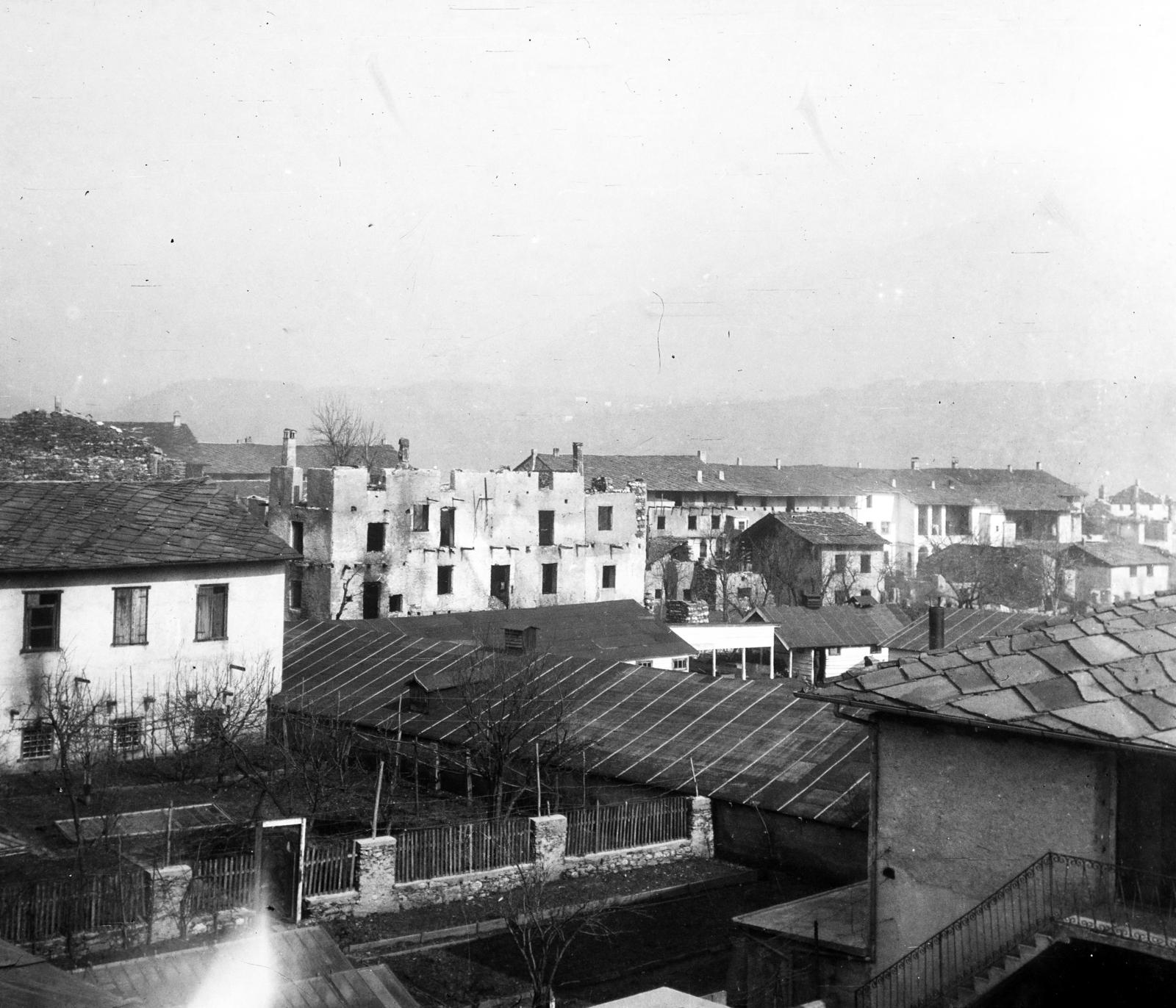 1918, Urbánné dr. Lux Judit, ruins, picture, Fortepan #294759