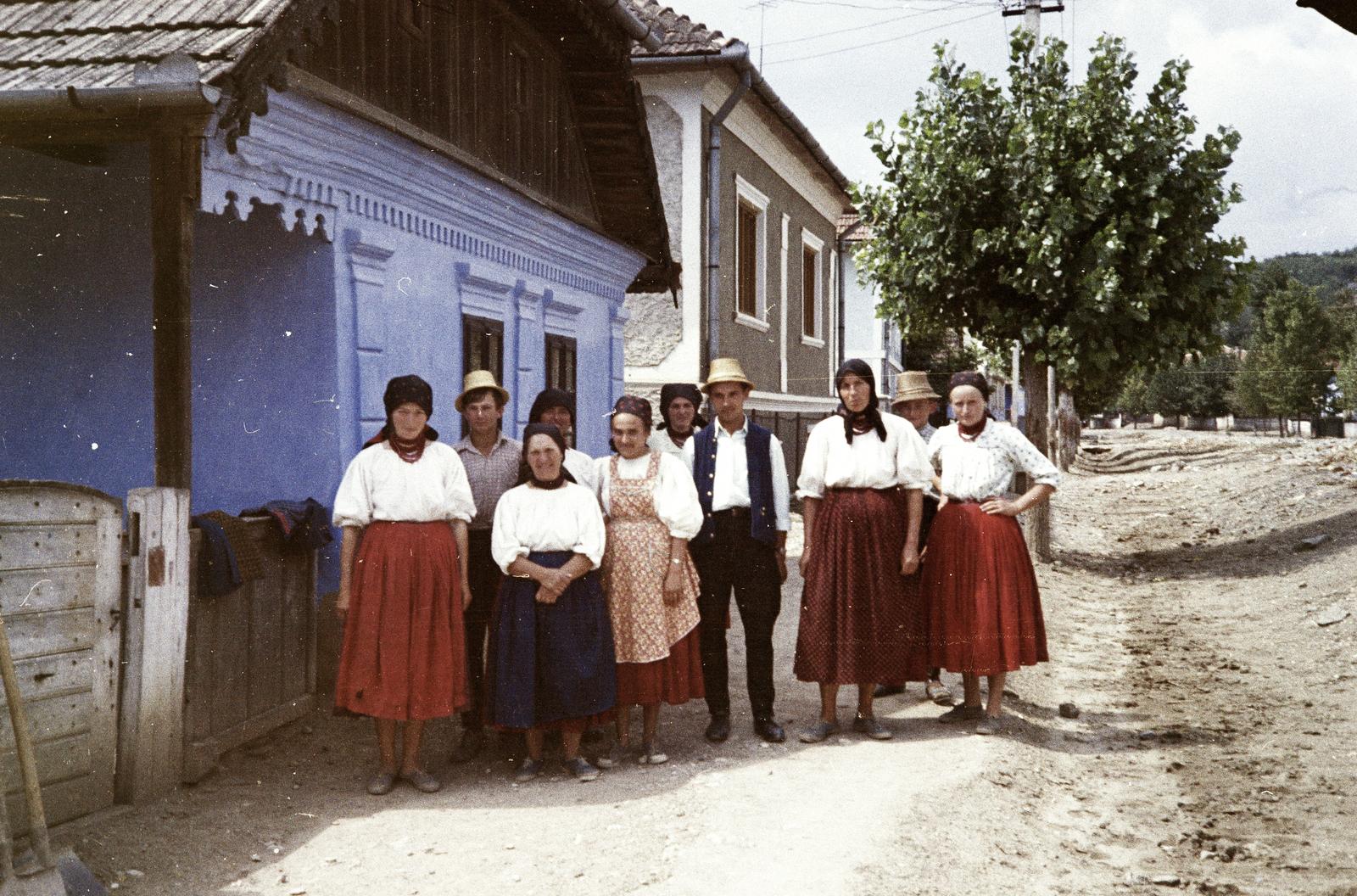 1970, Szilágyi Lajosné, vernacular architecture, colorful, folk costume, Fortepan #294907