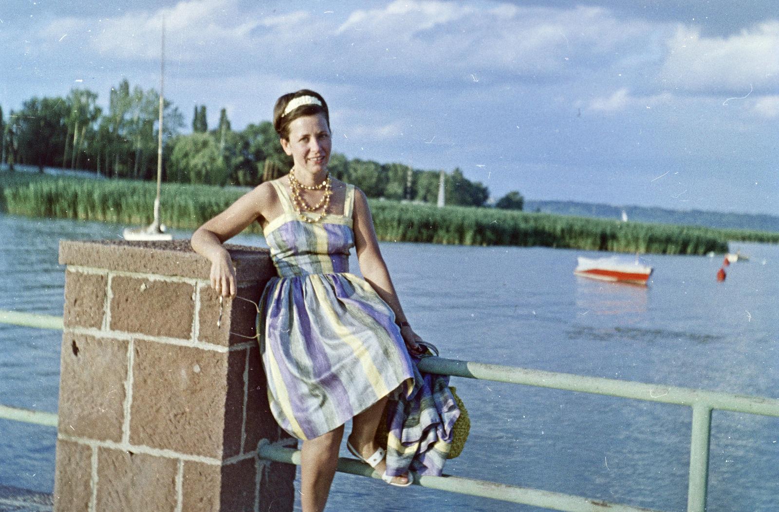 Hungary, Balatonalmádi, a felvétel a kikötőnél készült., 1963, Szilágyi Lajosné, Fortepan #294917