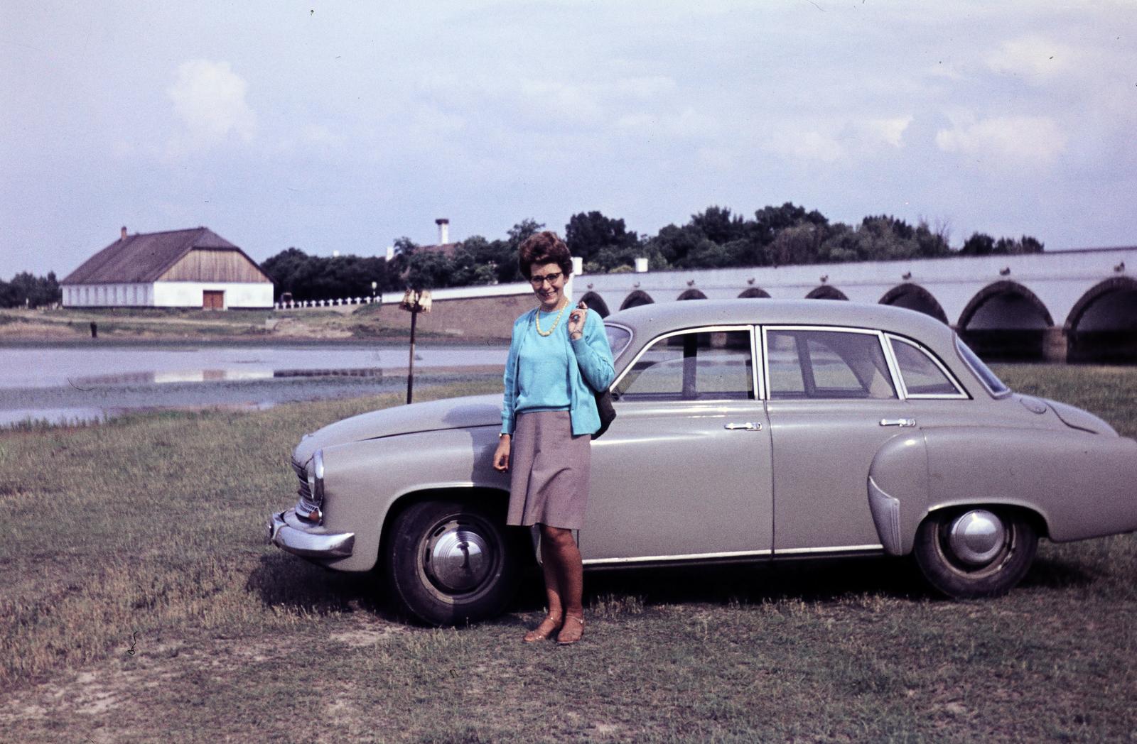 1966, Szilágyi Lajosné, Wartburg 311/312, Wartburg-márka, színes, Fortepan #294949