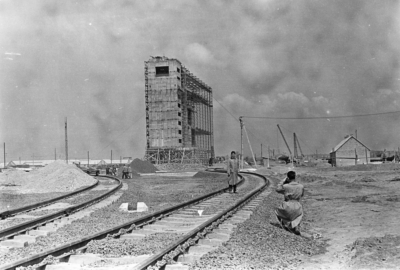 1959, Török Kálmán, fotózás, sínpálya, Fortepan #295003