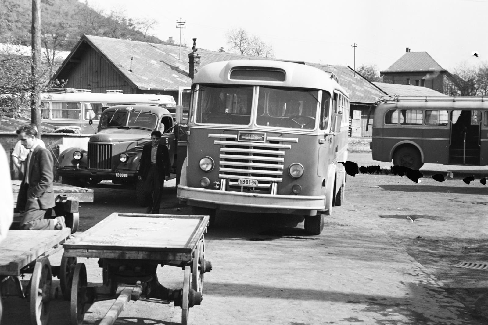 1960, Török Kálmán, bus, ZIL-brand, number plate, Ikarus-brand, Fortepan #295020