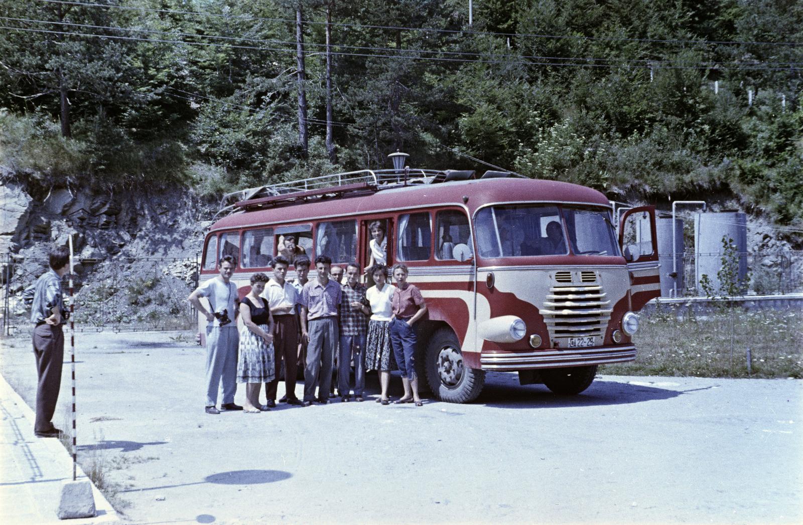 1963, Török Kálmán, colorful, bus, Fortepan #295067