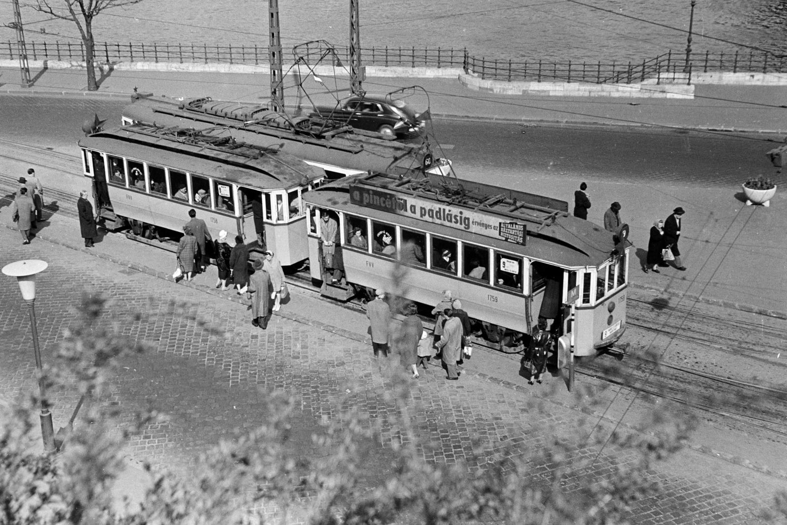 1964, Török Kálmán, Best of, villamos, reklám, Fortepan #295101