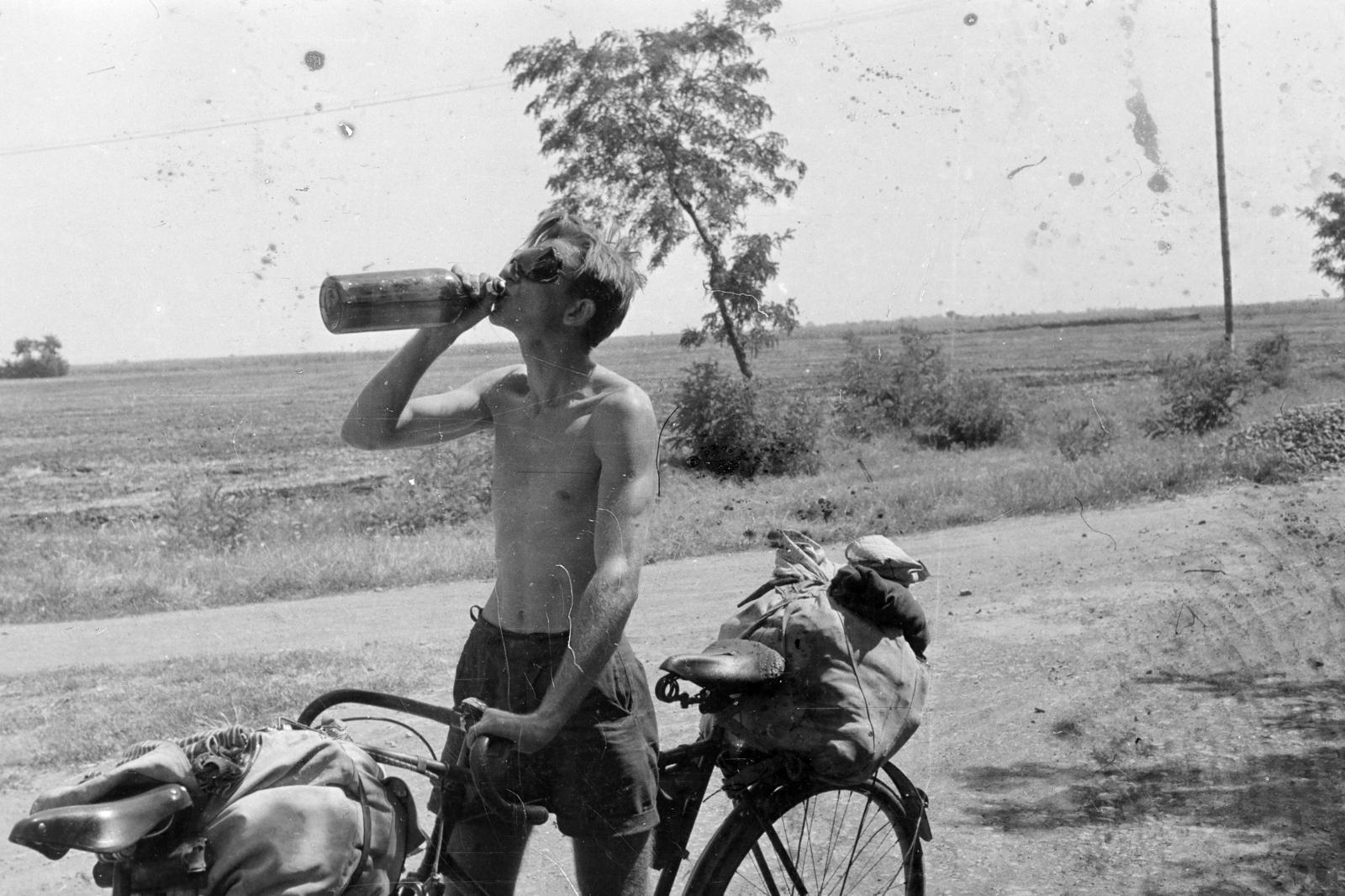 1958, Török Kálmán, kerékpár, Fortepan #295189