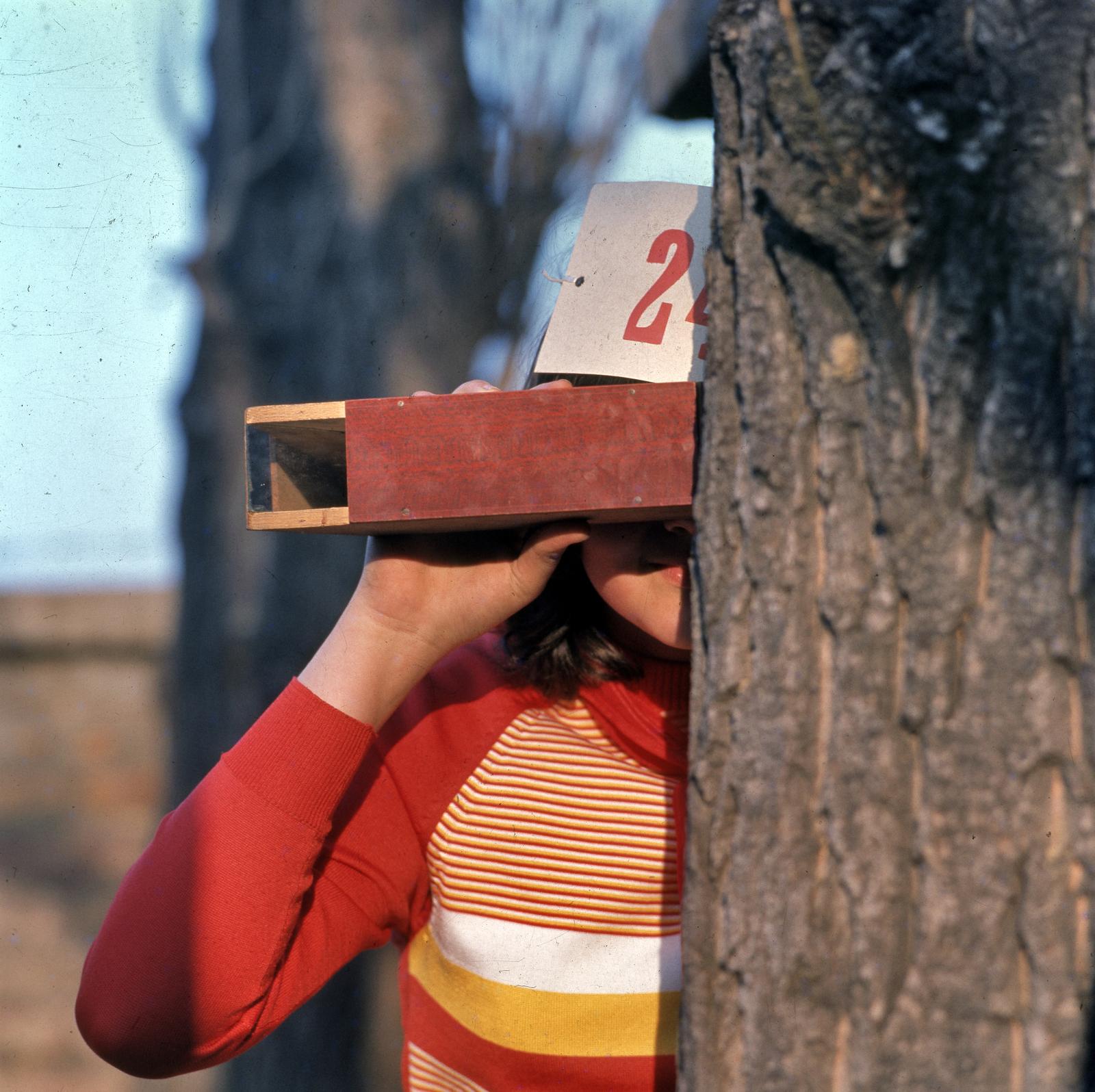 1978, Hózer Benjamin, periscope, Capture the Flag, Fortepan #295493
