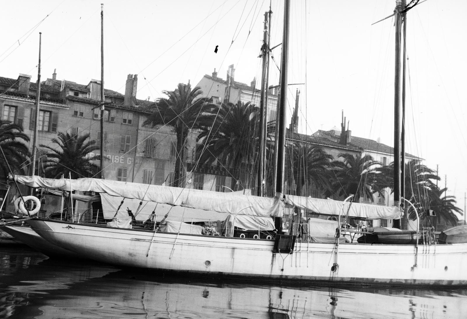 1934, Karsai Kata, ship, palm tree, Fortepan #295507