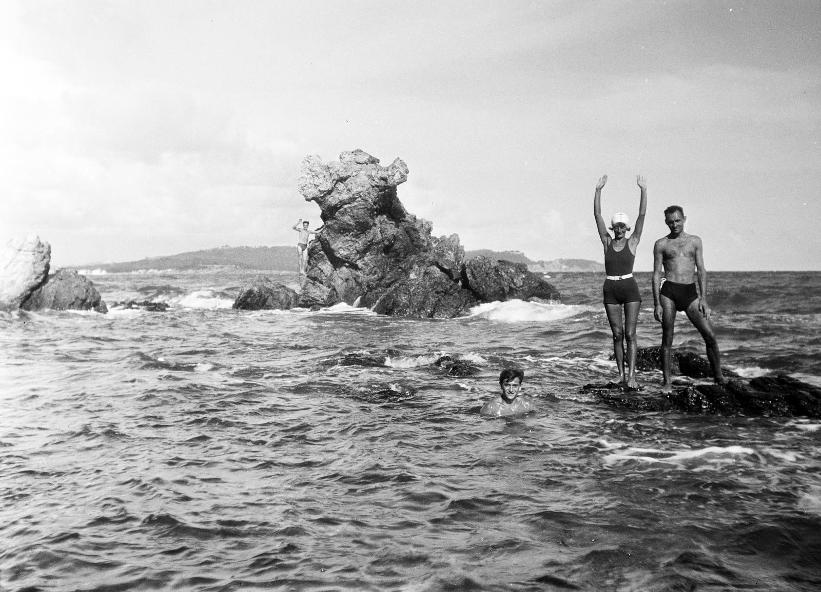 France, Plage du Jonquet., 1934, Karsai Kata, Fortepan #295519