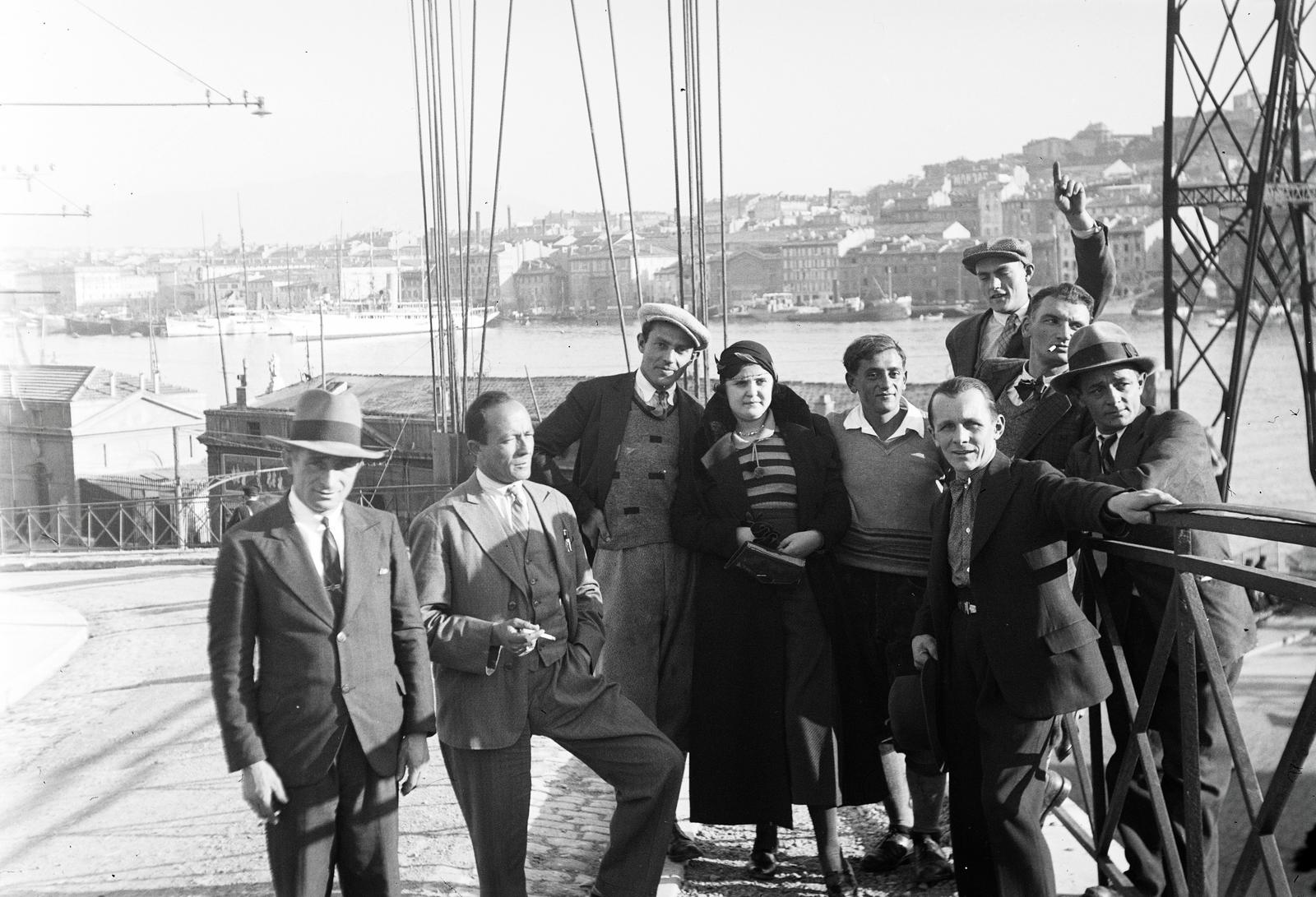 France, Marseille, a felvétel a régi kikötőnél készült (Vieux-Port de Marseille)., 1934, Karsai Kata, Fortepan #295522