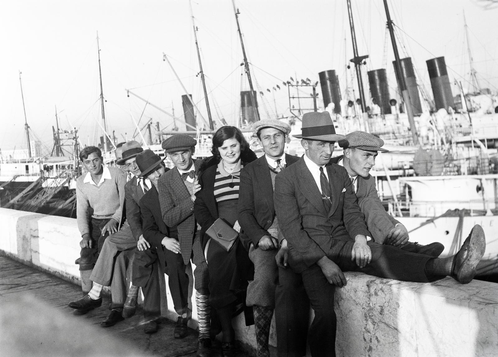 Franciaország, Marseille, a felvétel a kikötőnél készült., 1934, Karsai Kata, Fortepan #295523