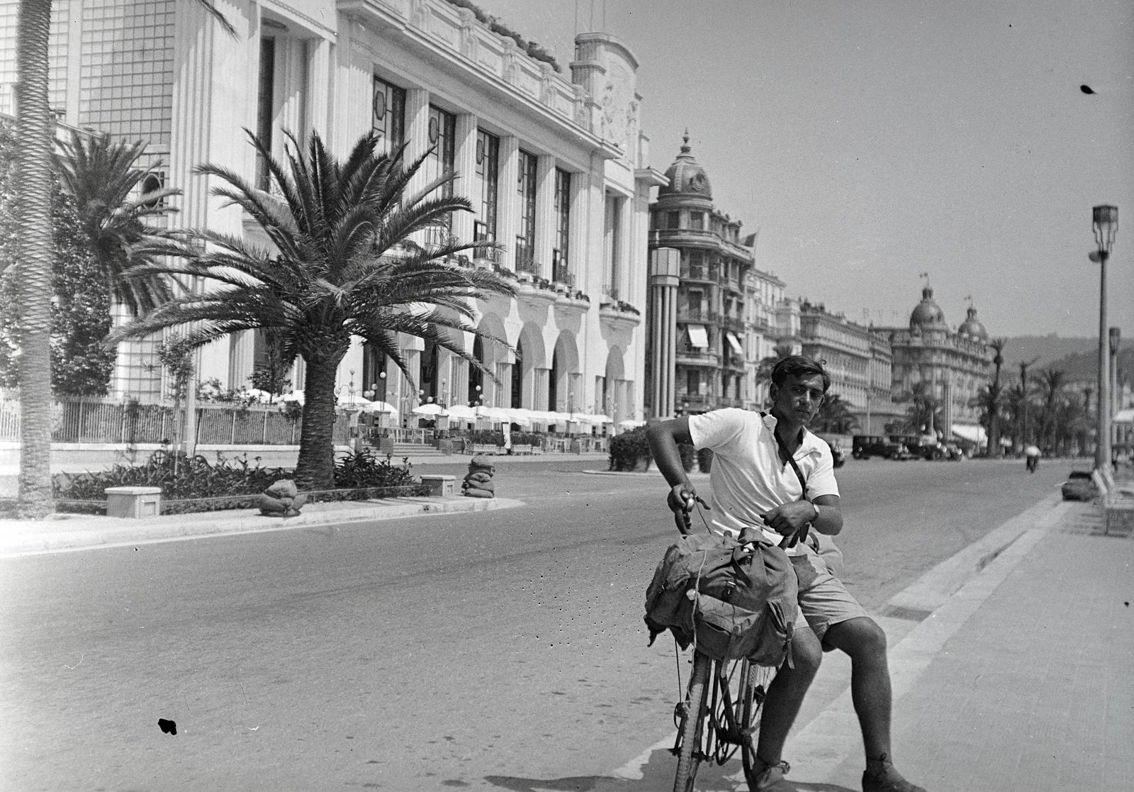 Franciaország, Nizza, Promenade des Anglais., 1934, Karsai Kata, utcakép, pálmafa, Fortepan #295531