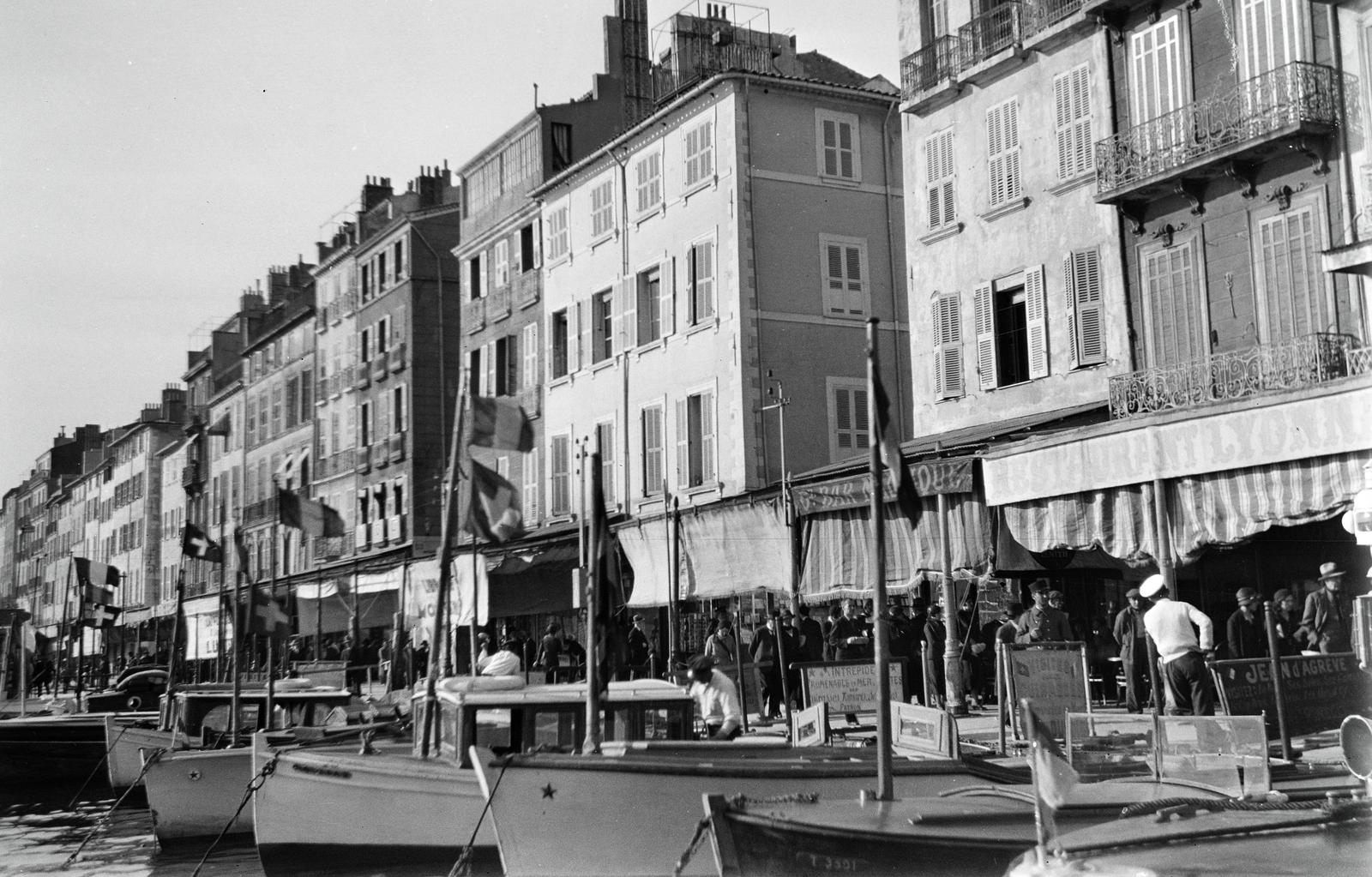 France, Toulon, kikötő, Quai Cronstadt., 1934, Karsai Kata, Fortepan #295535