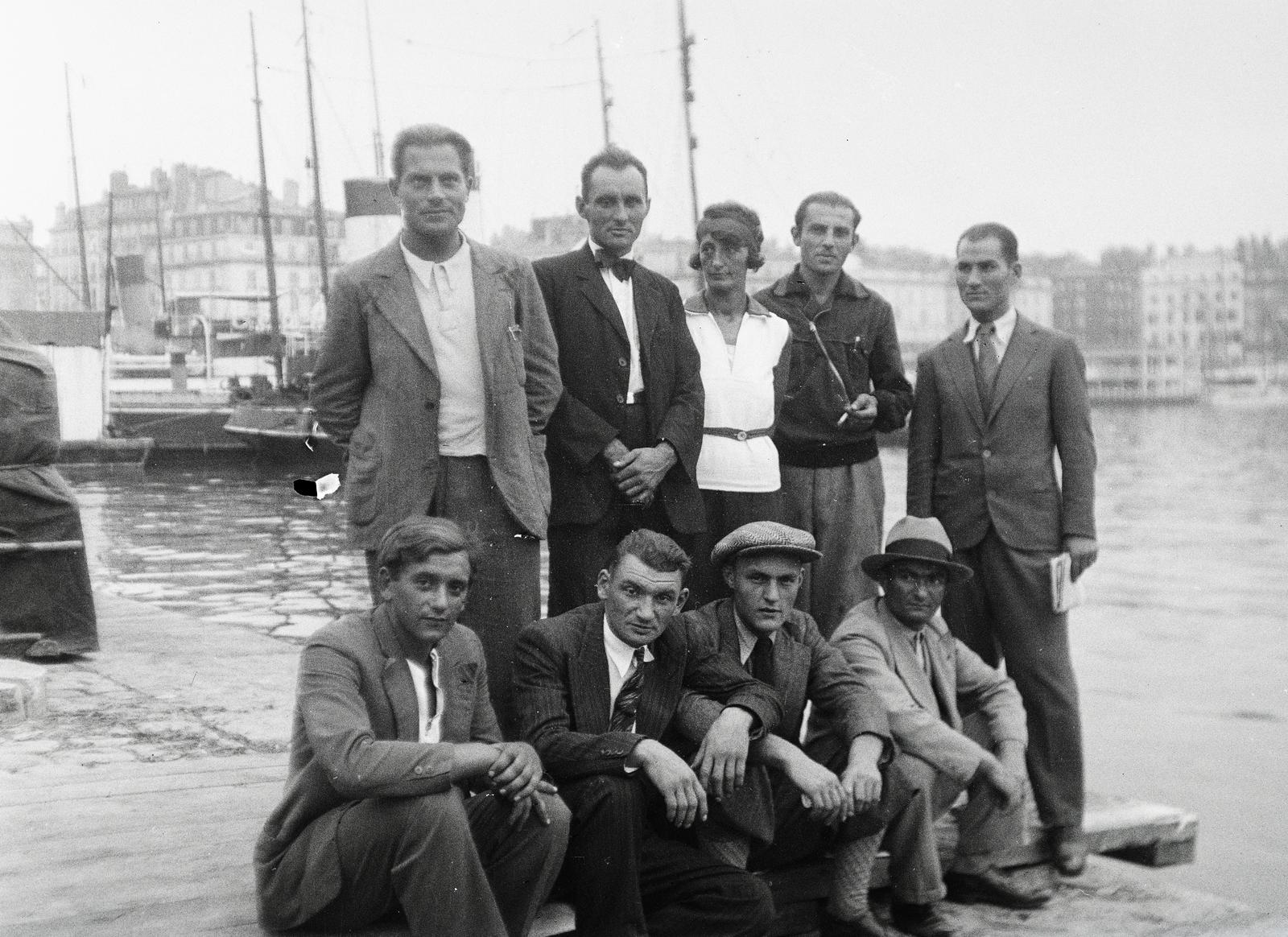 Franciaország, Marseille, régi kikötő (Vieux-Port de Marseille)., 1934, Karsai Kata, Fortepan #295544
