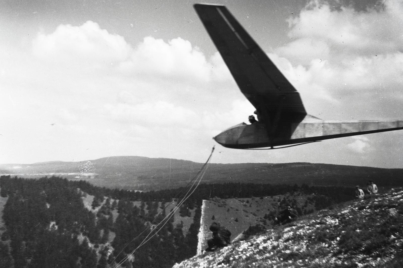 1936, Karsai Kata, sailplane, Fortepan #295549