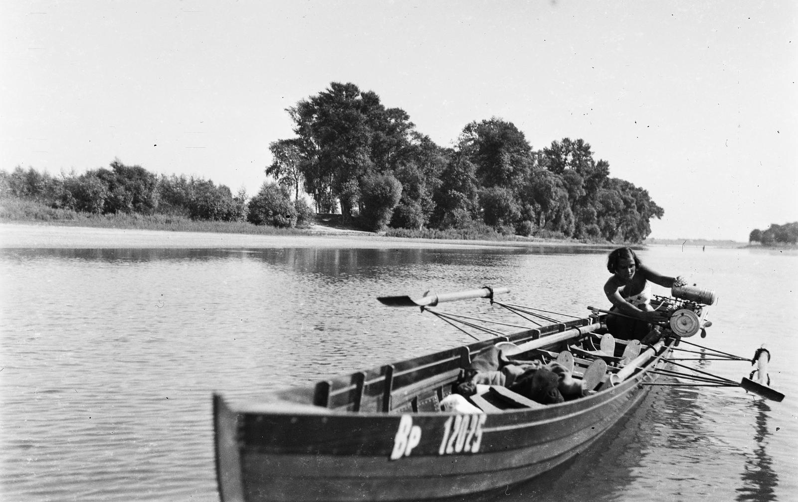 1936, Karsai Kata, boat, Fortepan #295550