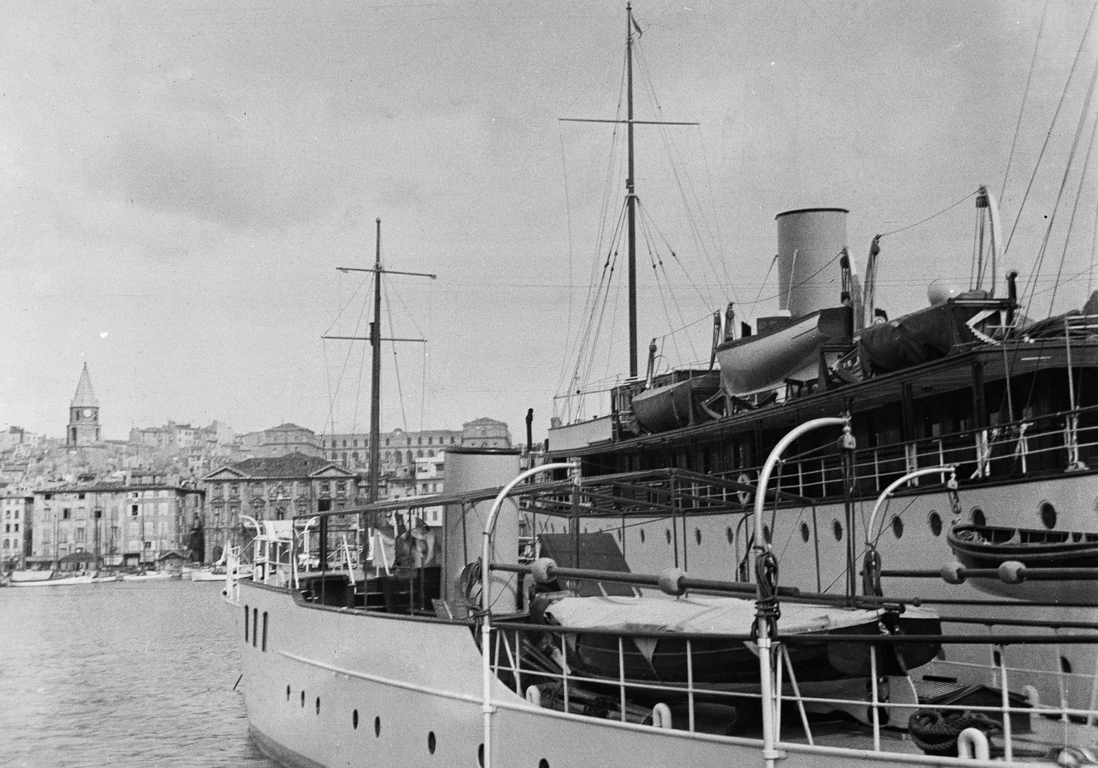 France, Marseille, régi kikötő (Vieux-Port de Marseille)., 1934, Karsai Kata, Fortepan #295560