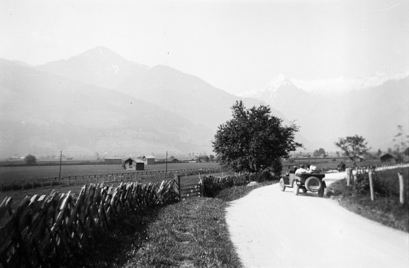 1930, Rákóczi Péter, kerítés, pótkerék, automobil, Fortepan #295695