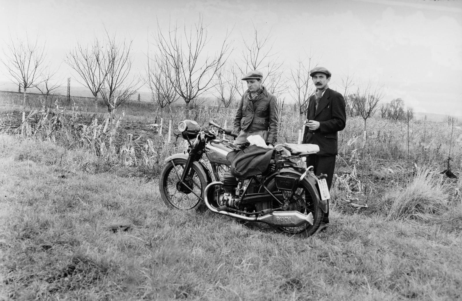 1939, Török Kálmán, motorkerékpár, Puch-márka, Fortepan #295807