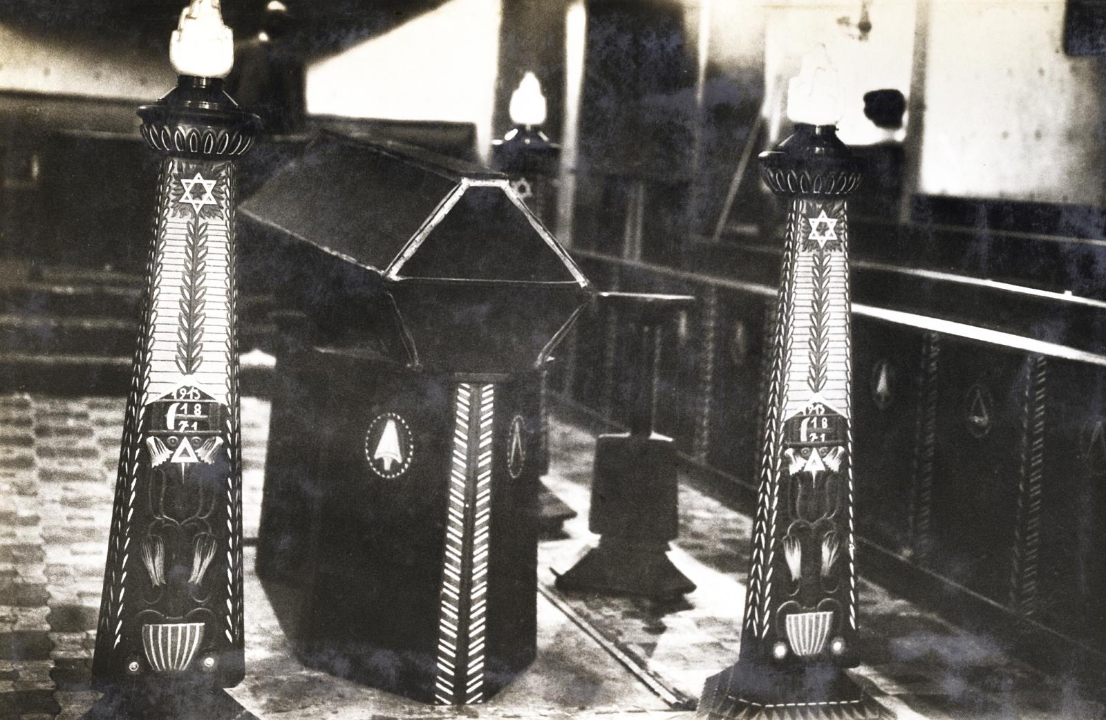 1919, Kieselbach Galéria, zsidóság, szabadkőműves, temetés, Dávid csillag, koporsó, Fortepan #295904
