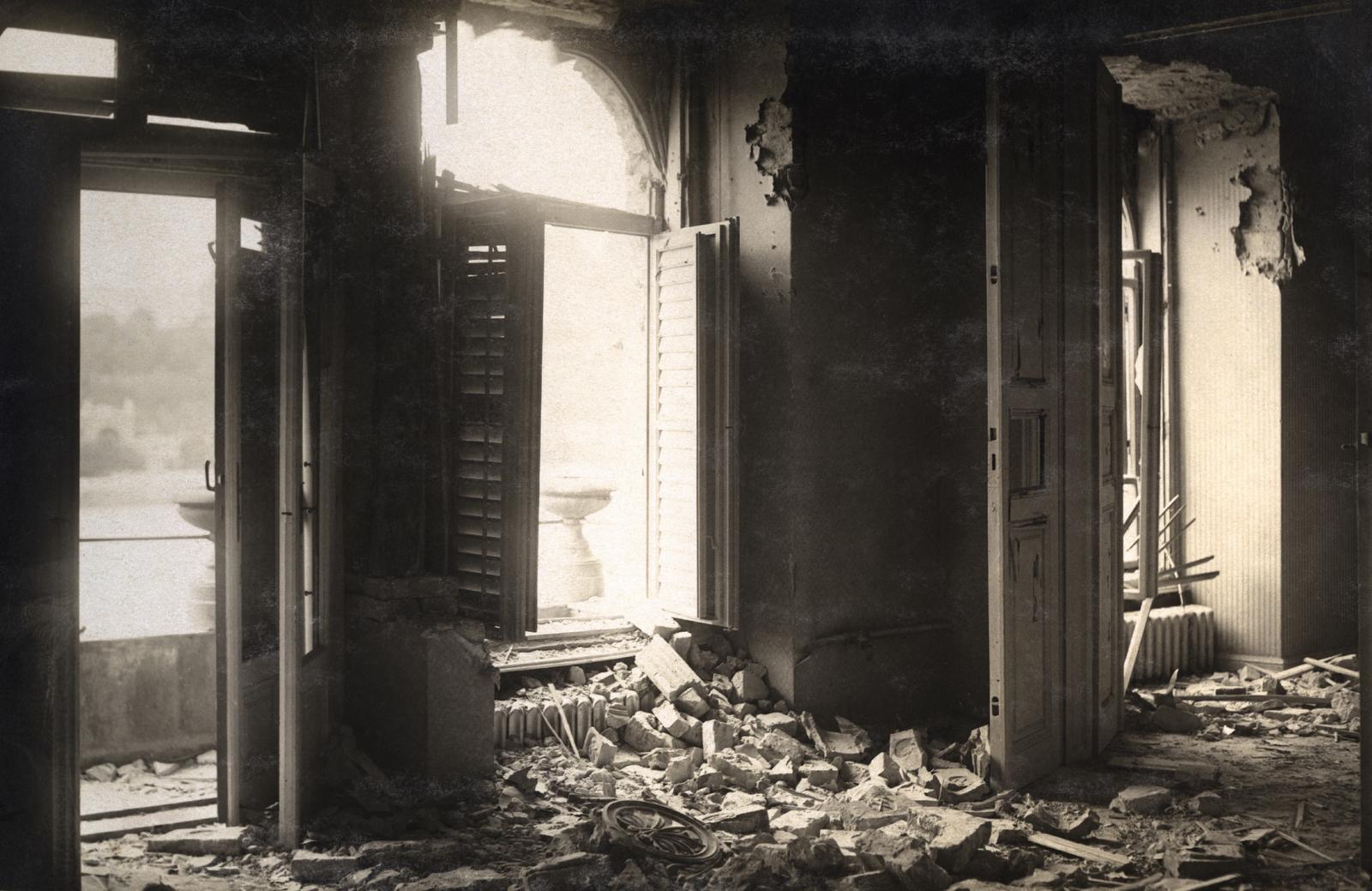 1919, Kieselbach Galéria, zsalugáter, tégla, Fortepan #295985