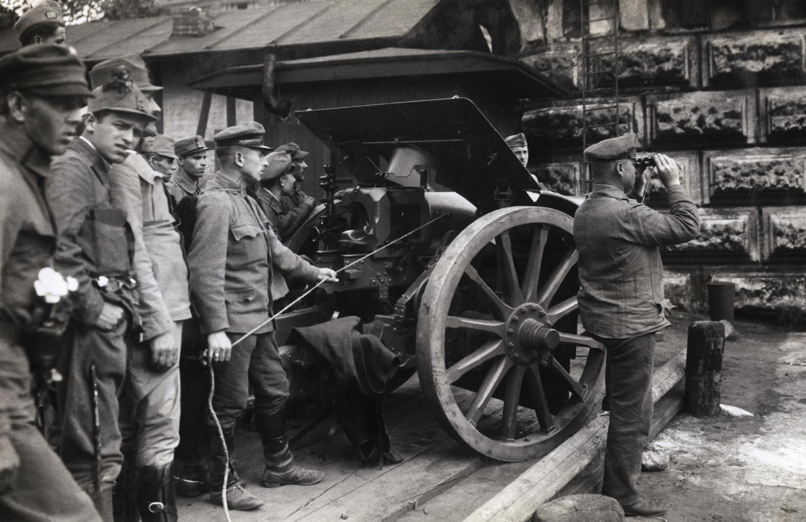 1919, Kieselbach Galéria, telescope, cannon, Fortepan #295989