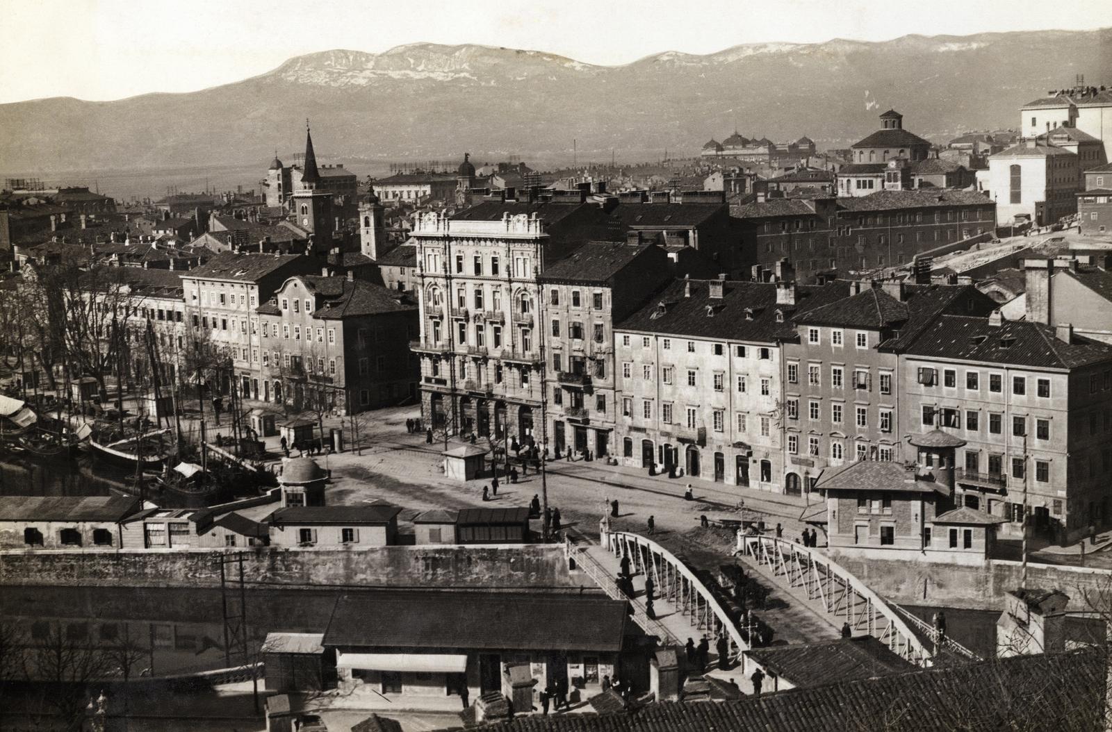 Croatia,Adriatic Sea, Rijeka, előtérben a Recsina folyó., 1918, Kieselbach Galéria, Fortepan #295999