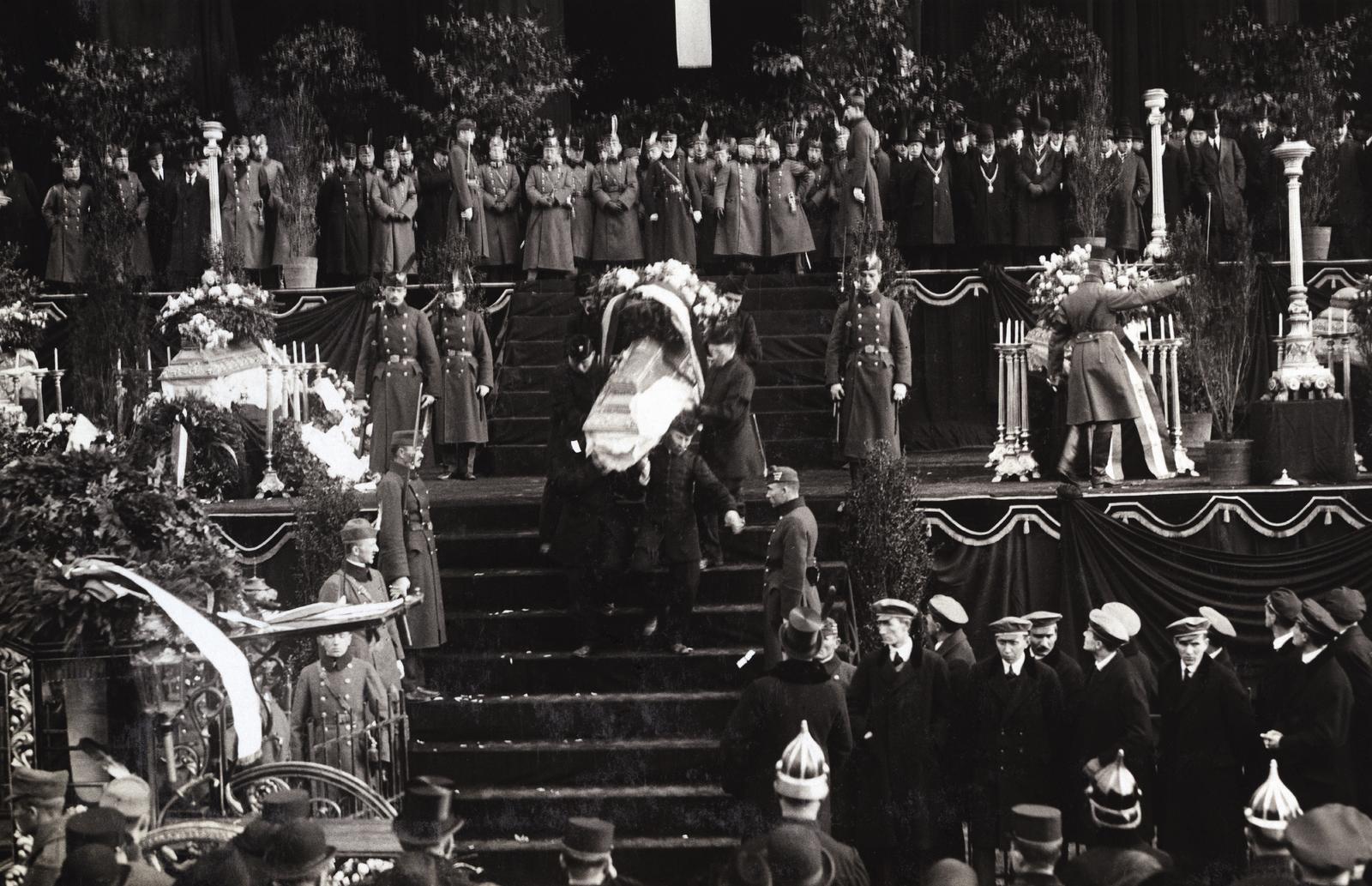 1919, Kieselbach Galéria, funeral, Fortepan #296038